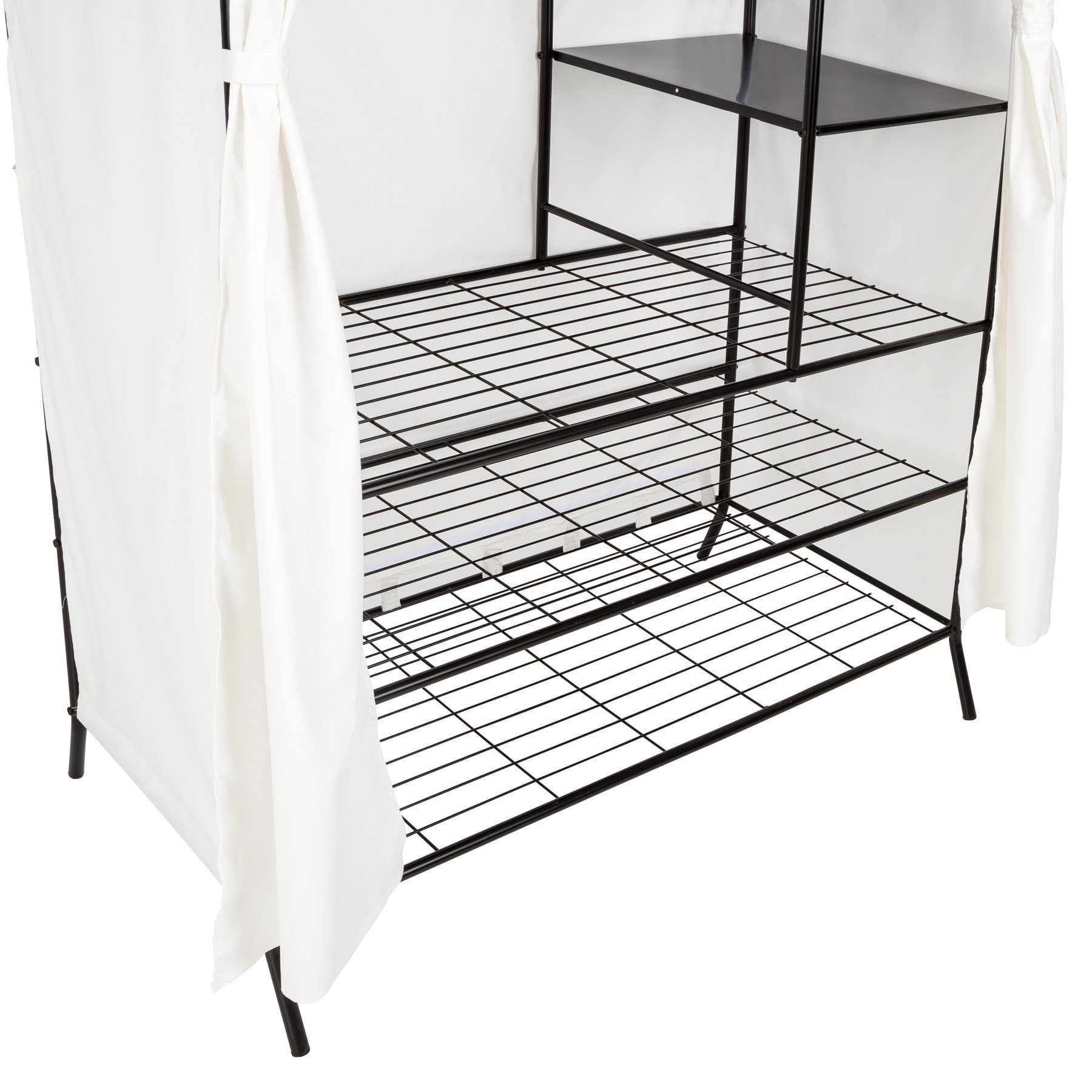 tectake Garderobe Metall-Garderobenschrank, 112 x 207 x 57 cm