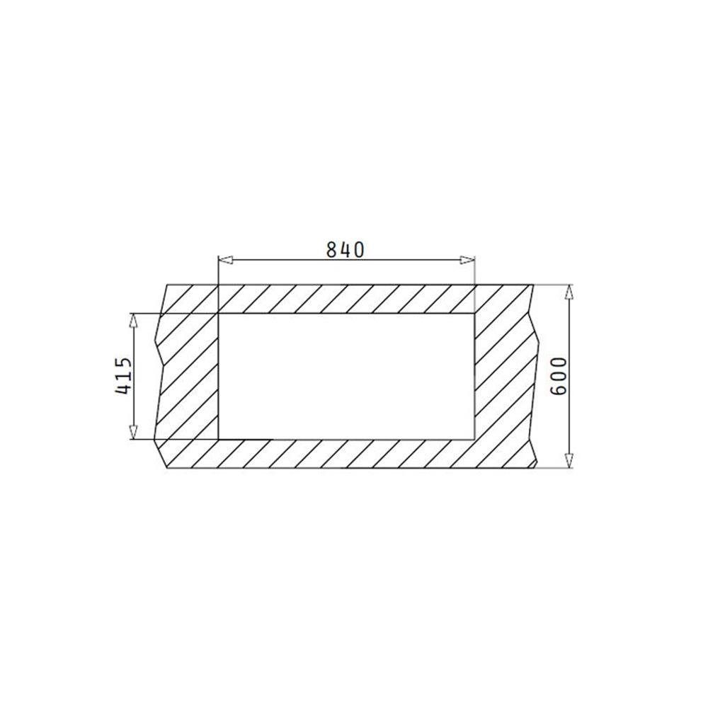 86/43,5 Pyramis Edelstahlspüle Pyramis FORK Leinen, Einbauspüle cm Edelstahl ET33