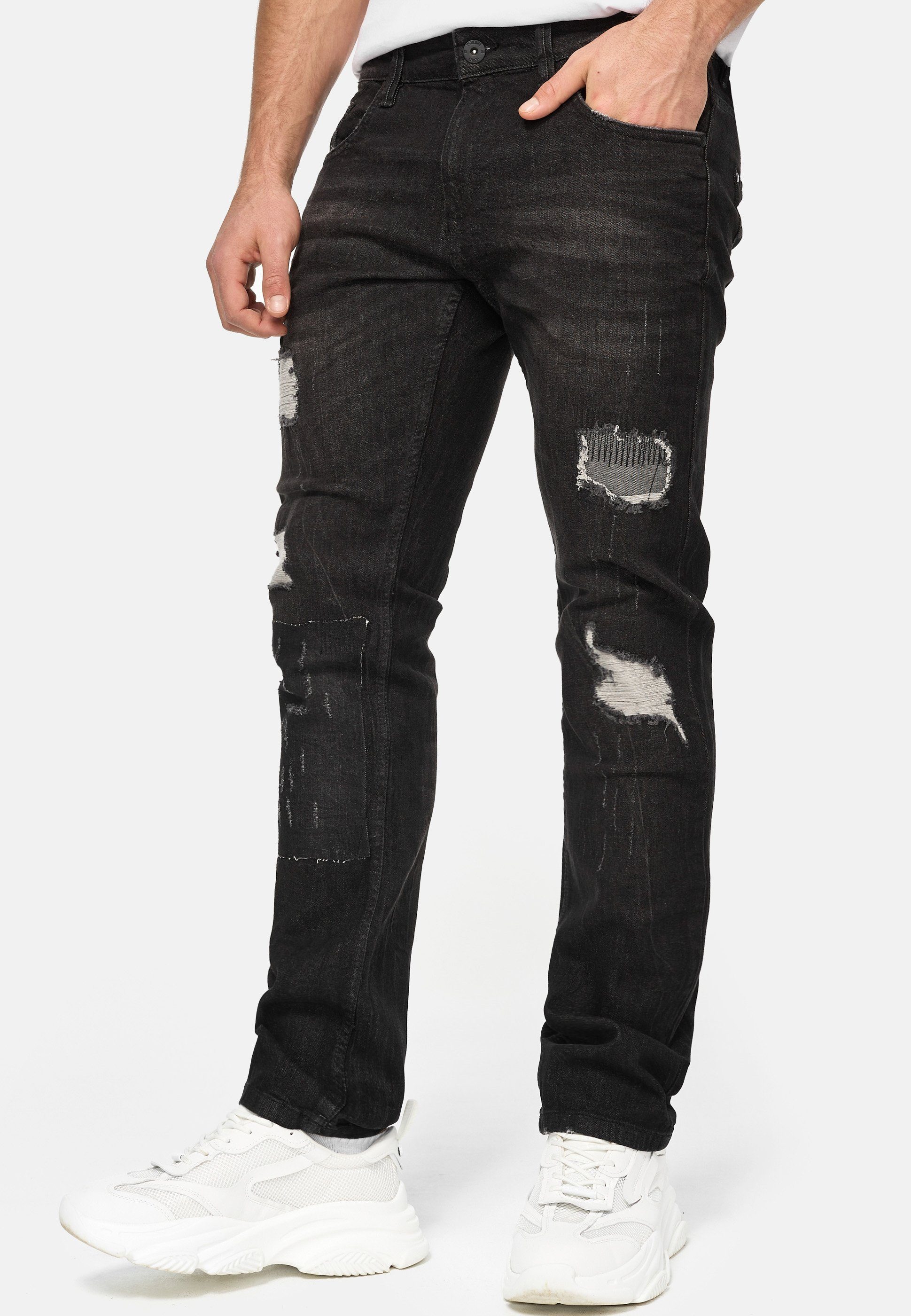 Indicode Regular-fit-Jeans Herren Mcintyre Jeanshose Hose Herrenhose