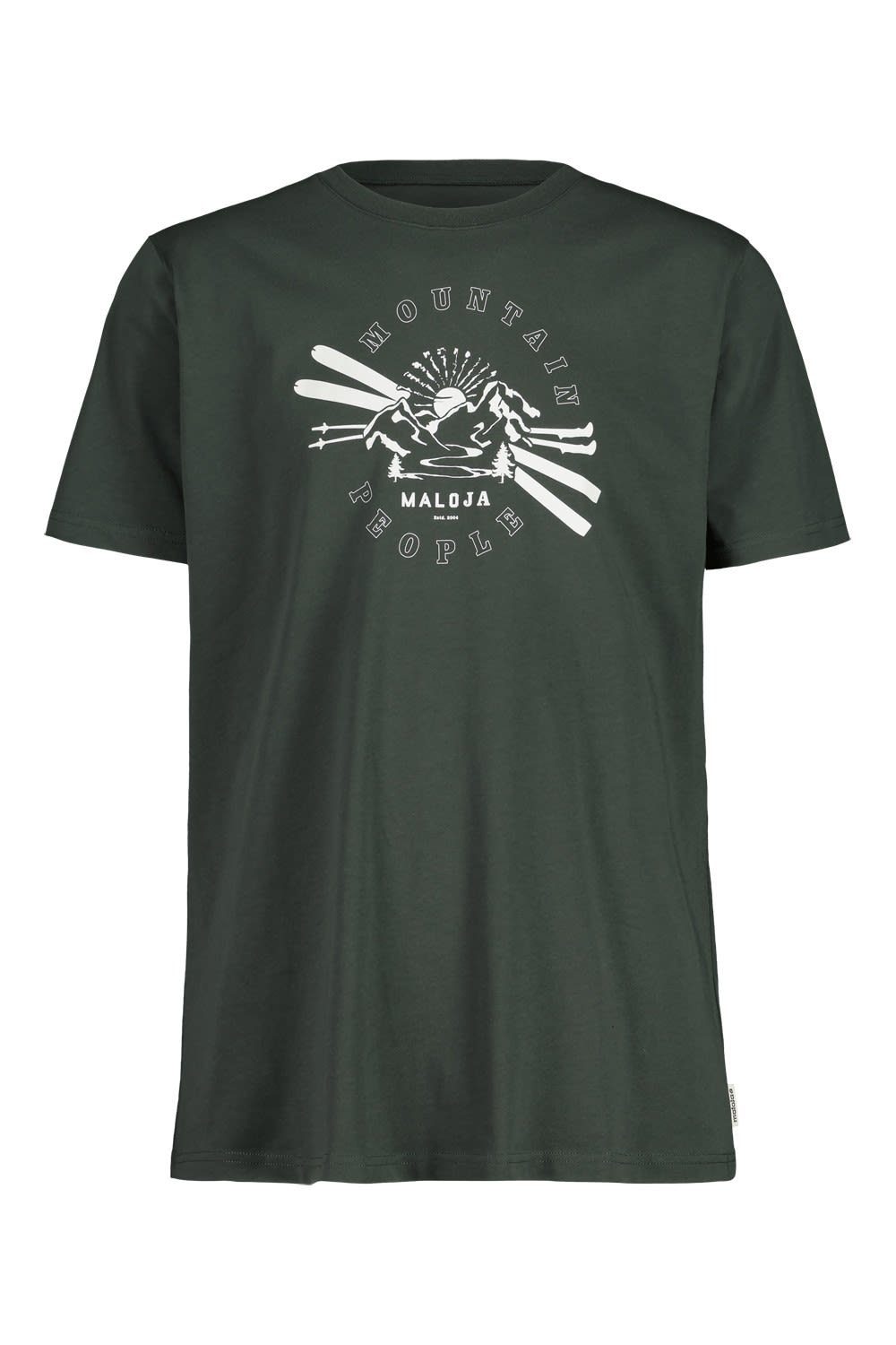 Maloja Patteriolm. Herren Green T-shirt M Kurzarm-Shirt Maloja T-Shirt
