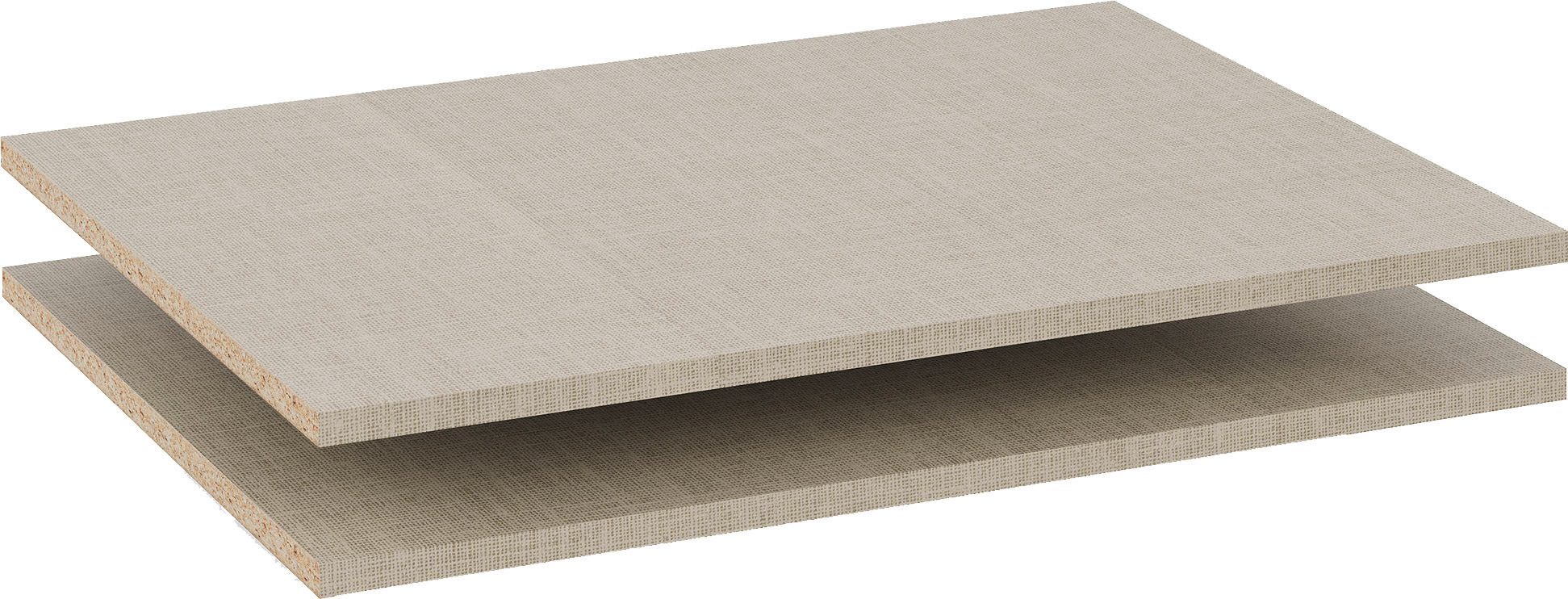 rauch Einlegeboden Zubehör für Rauch-Schwebetürenschränke ORANGE, 2er-Set Breite 66 cm, Tiefe 48 cm