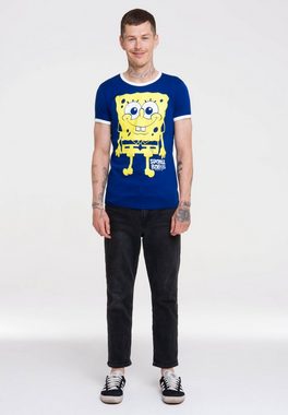 LOGOSHIRT T-Shirt Spongebob mit Spongebob Schwammkopf-Print