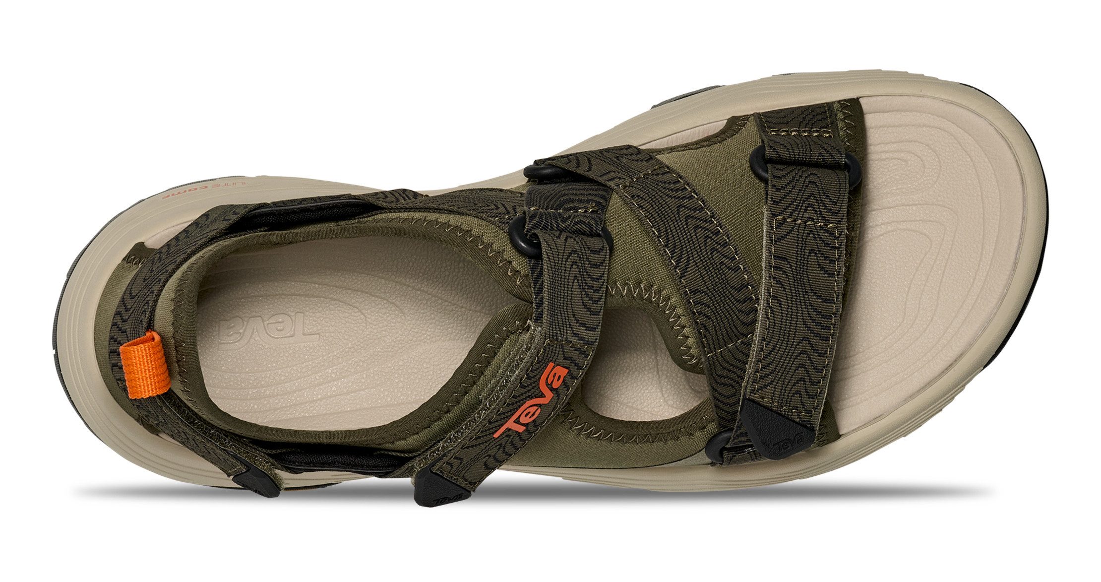 Teva GRANDVIEW MAX SANDAL MEN Sandale mit Vibram® Sohle, mit Gummi-Laufsohle, atmungsaktiv