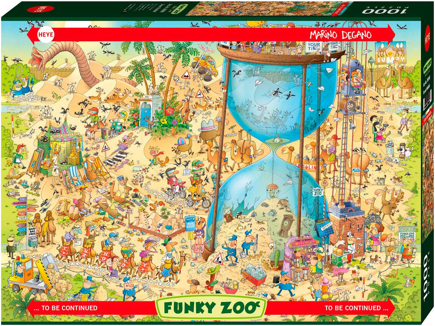 HEYE Puzzle Desert Habitat / Funky Zoo, 1000 Puzzleteile, Made in Germany günstig online kaufen
