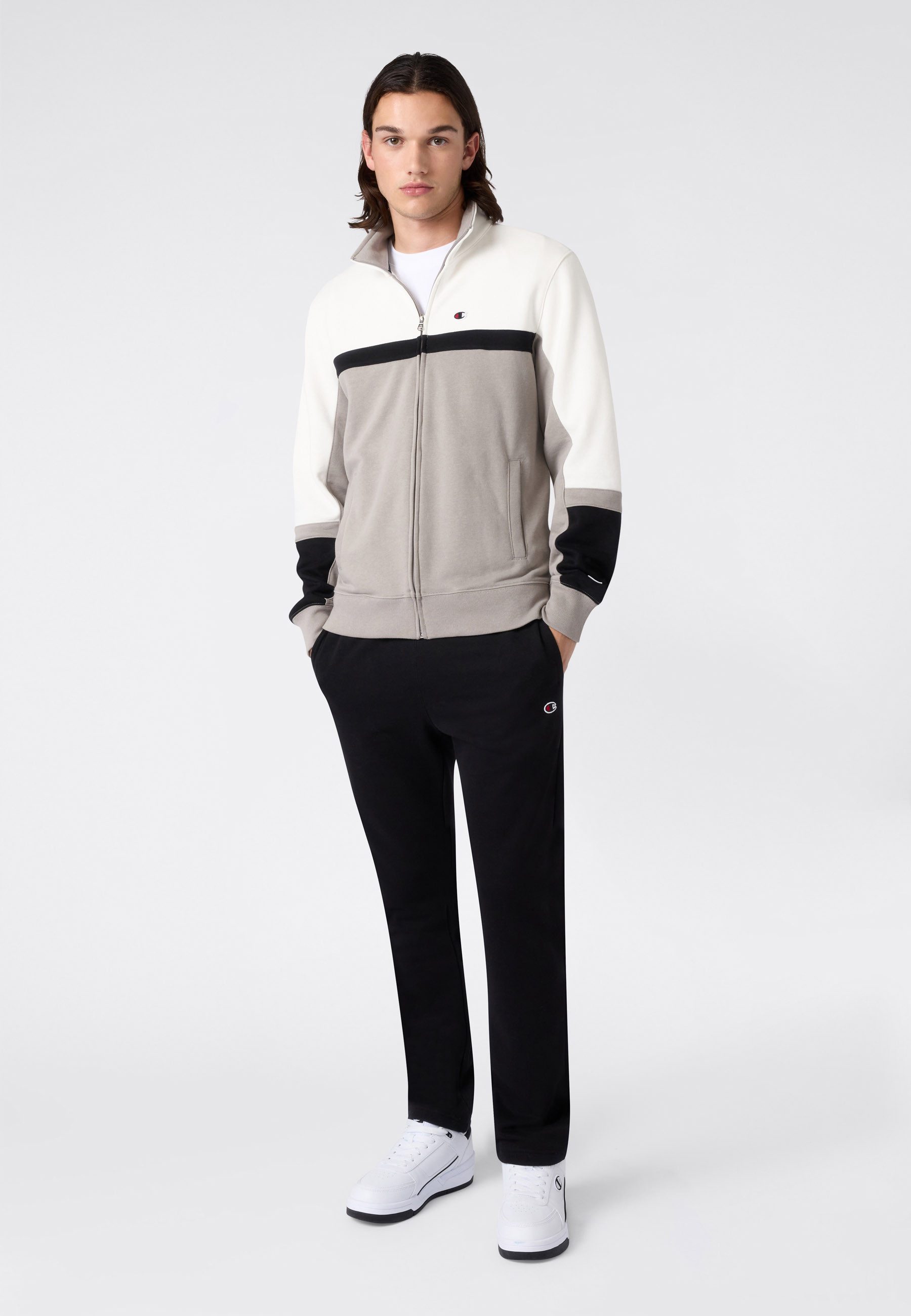Champion Jogginganzug Terry Full Zip Sweatshirt (2-tlg), sportlicher Stil, für Freizeitaktivitäten, bequem
