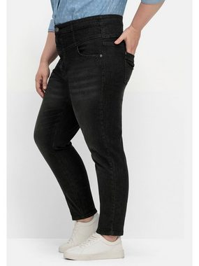 Sheego Stretch-Jeans Große Größen mit breitem High-Waist-Bund