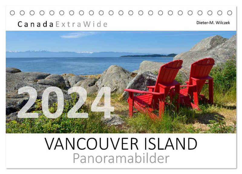 CALVENDO Wandkalender VANCOUVER ISLAND Panoramabilder (Tischkalender 2024 DIN A5 quer)