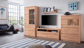 Woltra Wohnwand Silkeborg, (Set, 4-St), teilmassives Holz