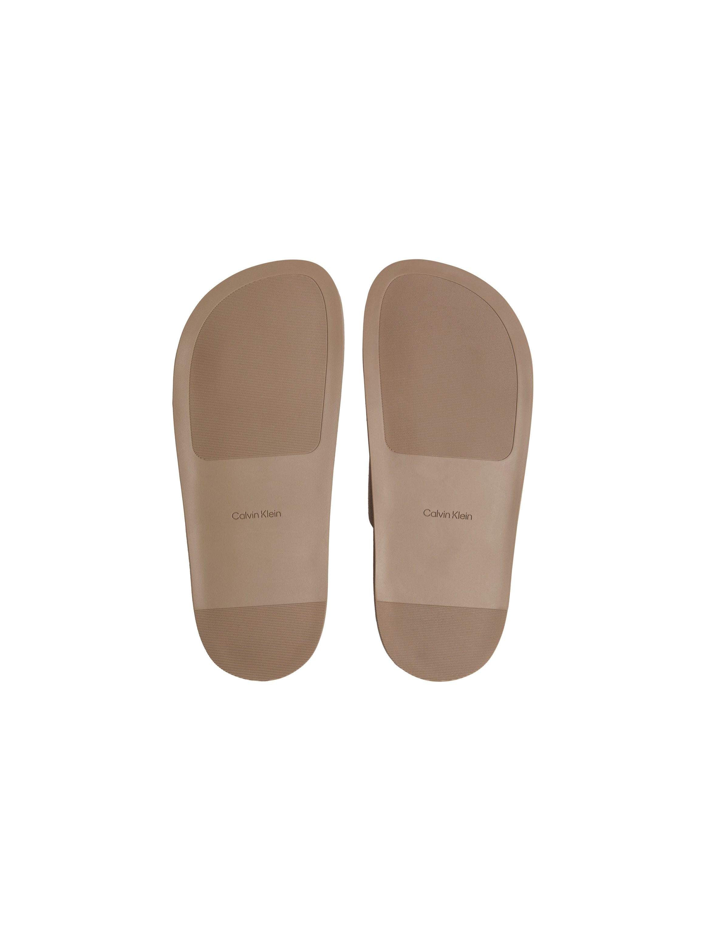 Calvin Klein CITY SANDAL BUCKLE SUEDE Pantolette Sommerschuh, Flats mit Schnallenverschluss