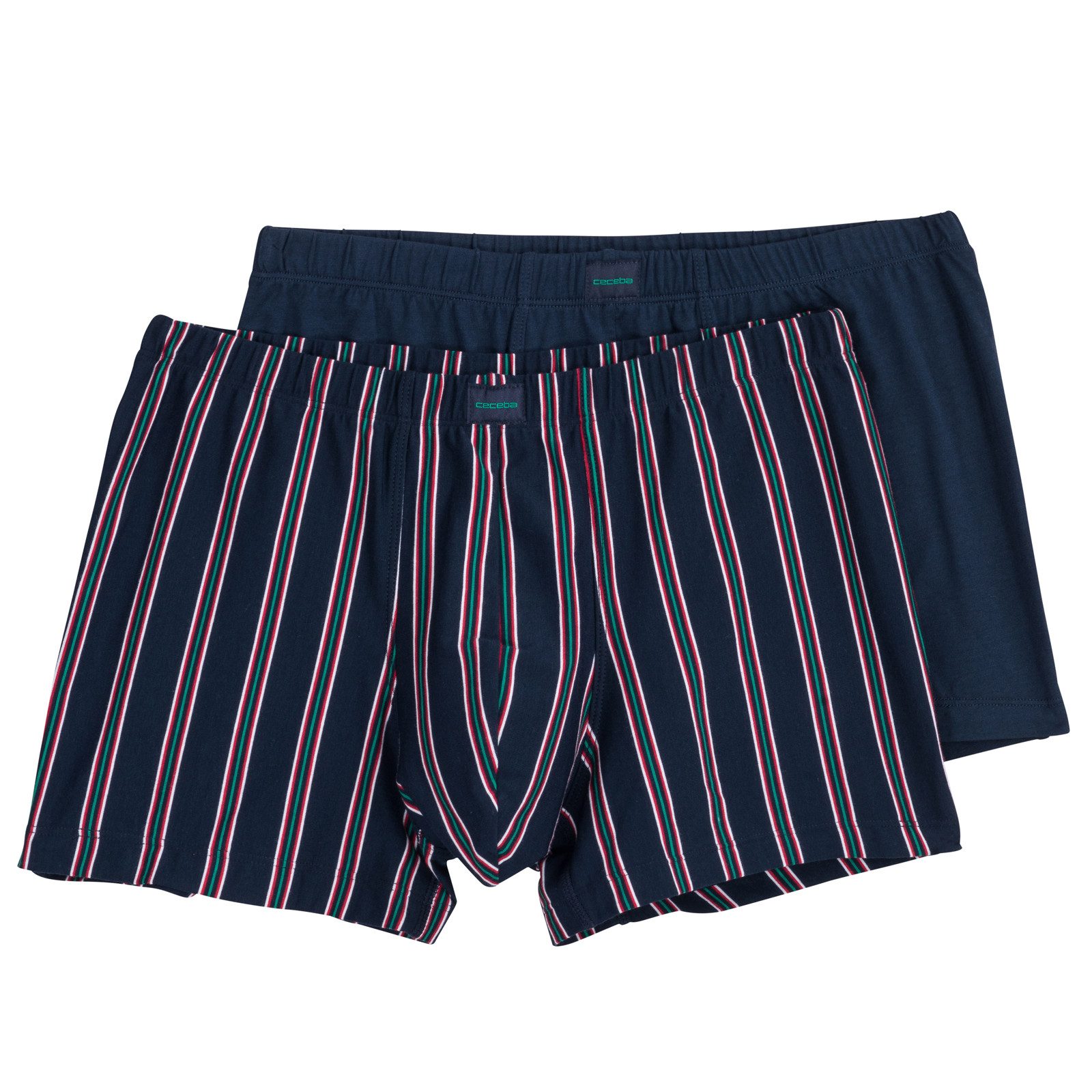 Retro Pants Ceceba XXL Pants 2er-Pack marine/rot-grün gestreift