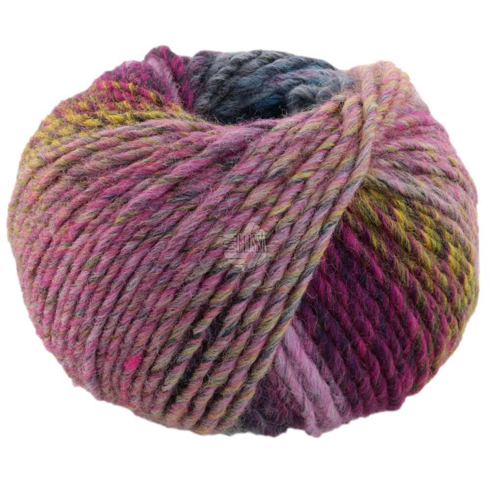LANA GROSSA COLORS FOR YOU Häkelwolle, 90 m (voluminöses Dochtgarn mit Farbverlauf), 50 g