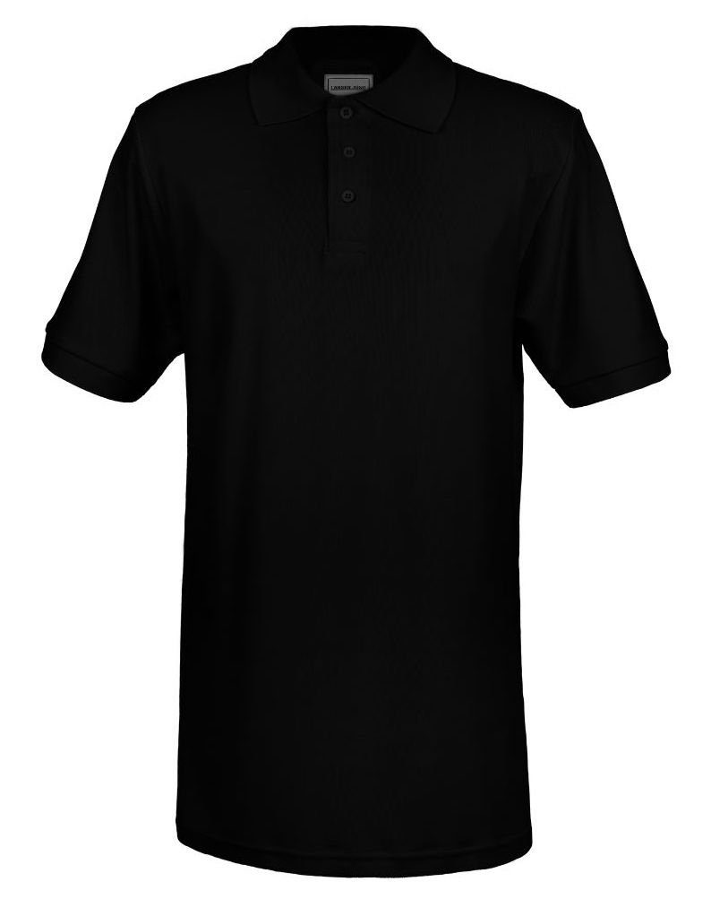 LANGER JUNG Poloshirt Extra Lang Schwarz