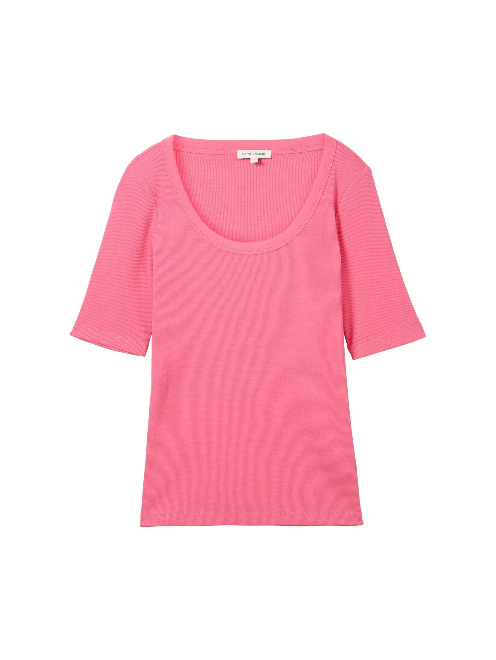TOM TAILOR T-Shirt T-Shirt mit Rippstruktur günstig online kaufen