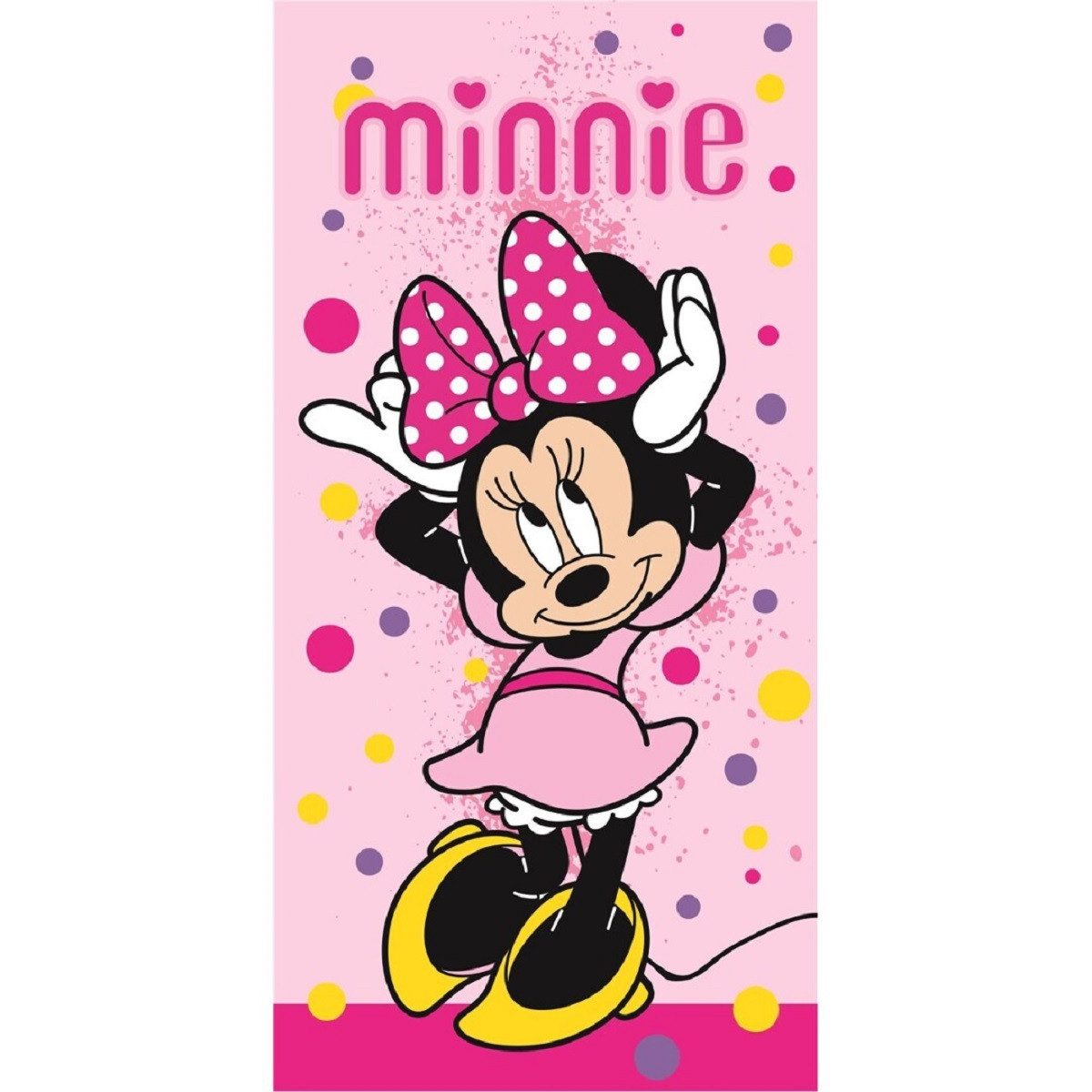 Disney Minnie Mouse Strandtuch Weiches Strandtuch – Saugstarkes Badehandtuc günstig online kaufen