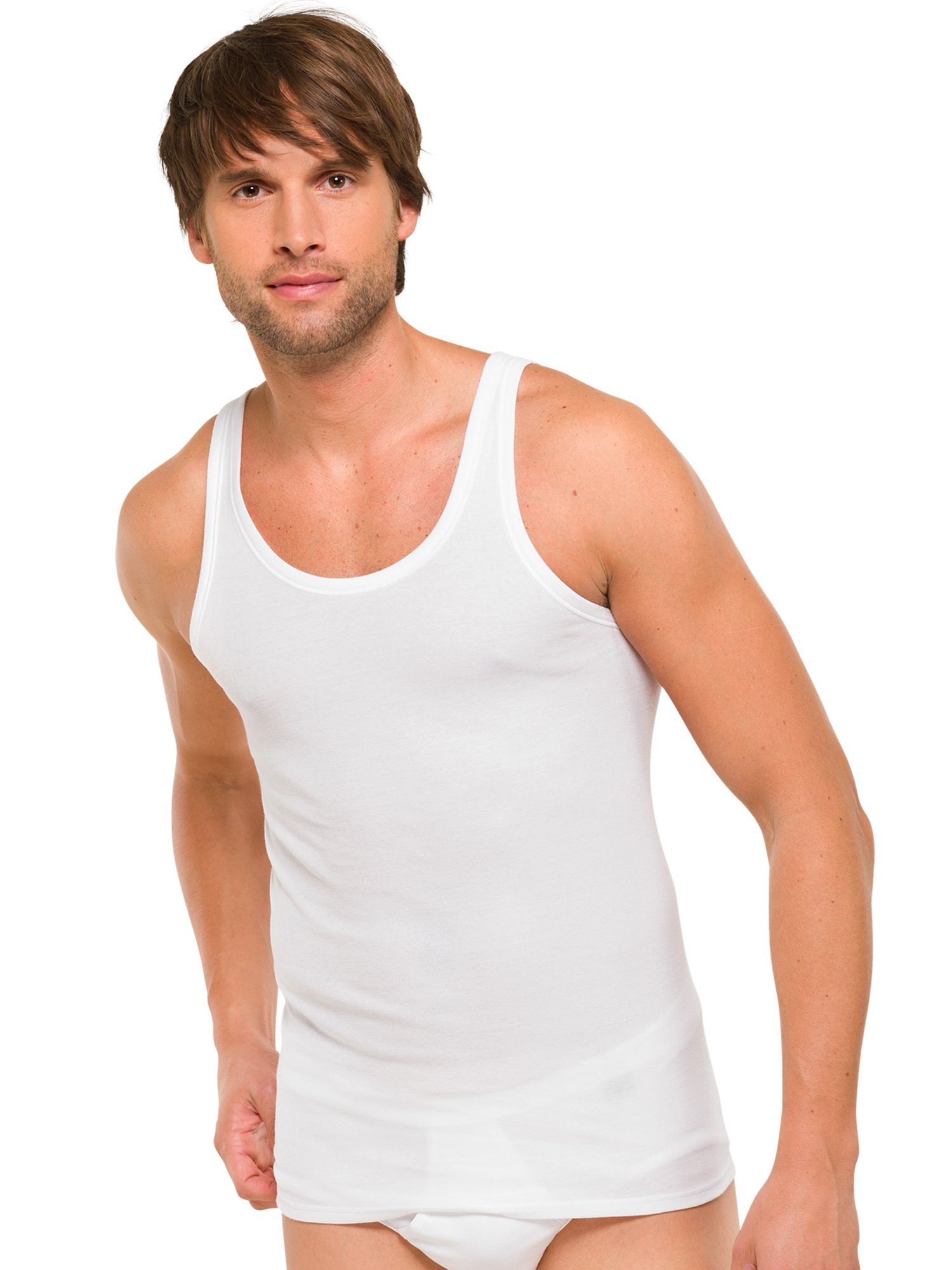 Schiesser Tanktop Essentials (2-tlg) Tank-top unterhemd unterzieh-shirt