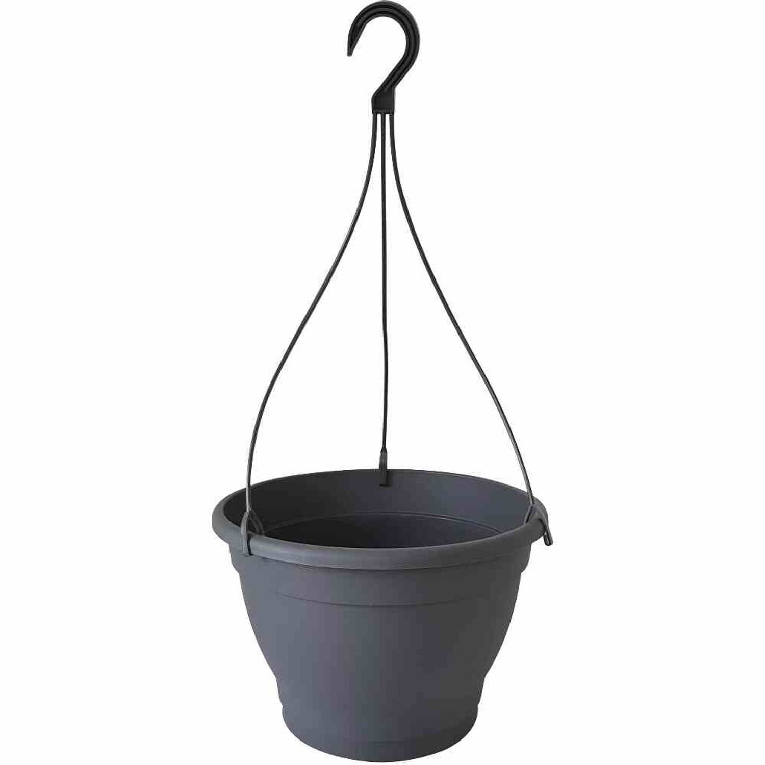 Hängeampel Ø Pflanzkübel Garden 20 cm, x Siena aus Pflanzgefäß anthrazit Kunststoff 30