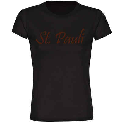 multifanshop T-Shirt Damen St. Pauli - Schriftzug - Frauen