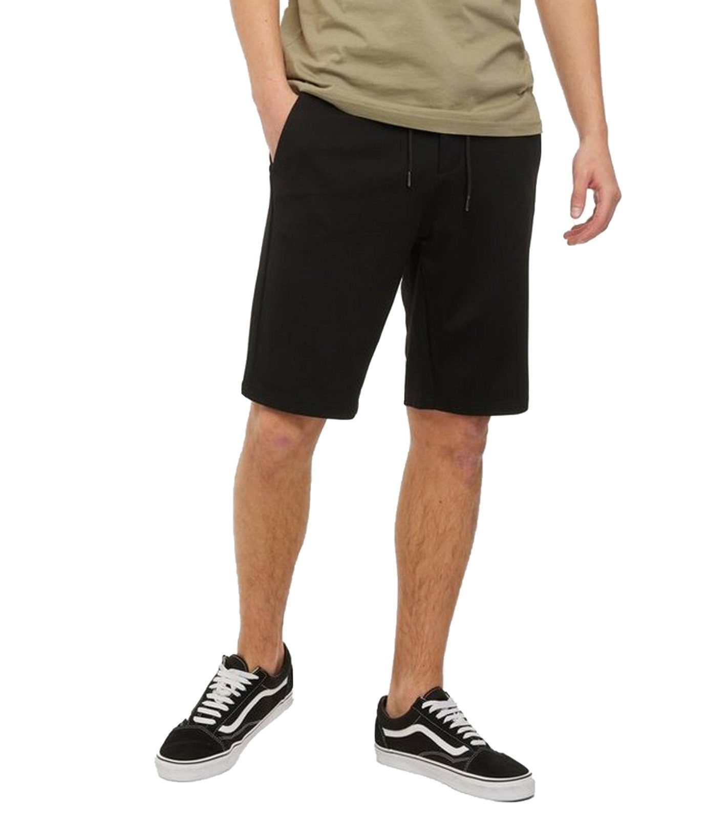 ONLY & SONS Shorts ONLY & SONS Herren Freizeit-Shorts kurze Hose Dion Sweat-Hose Schwarz