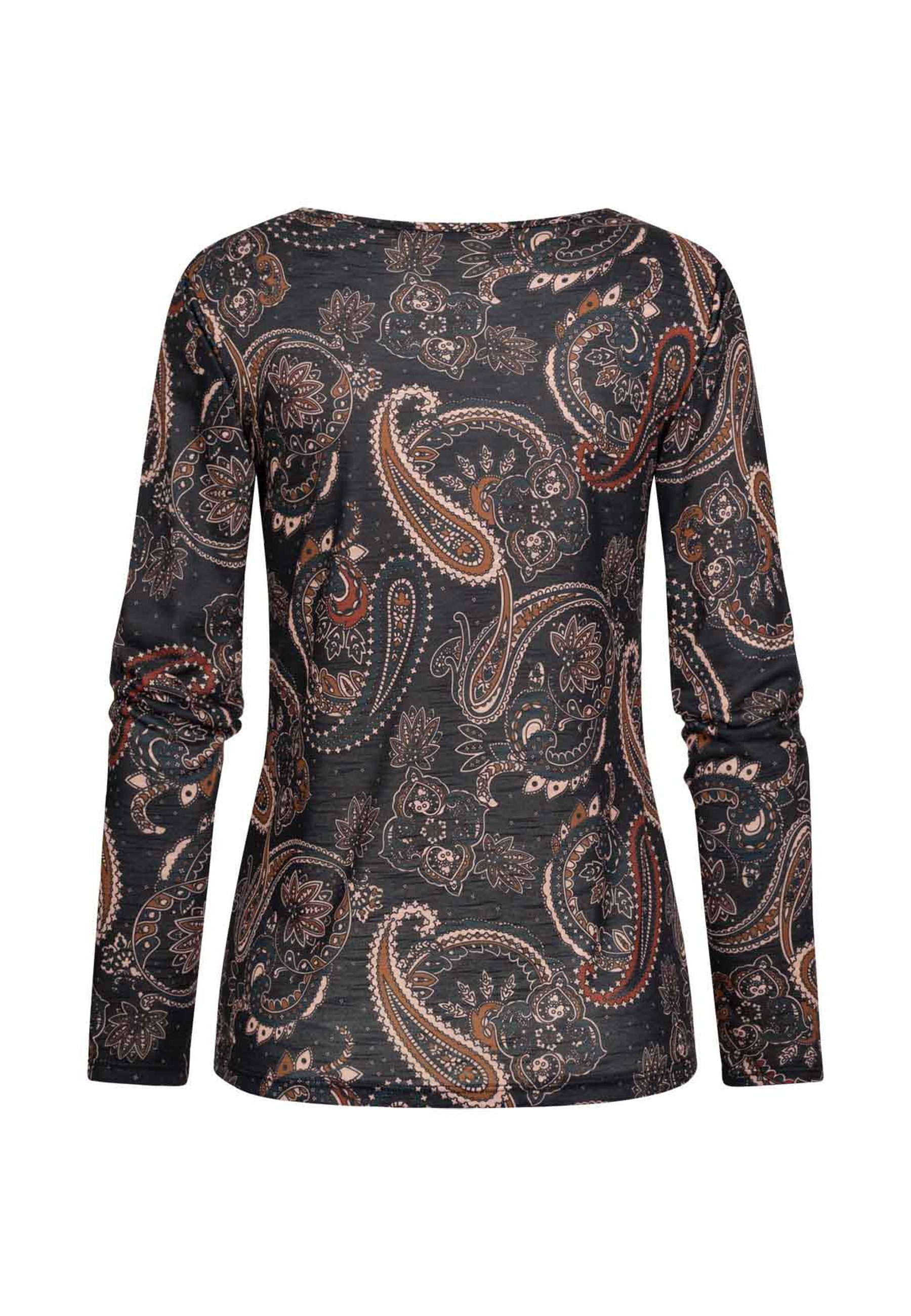 CLOUD 5IVE Longsleeve CLOUD 5IVE Langarm Shirt Longsleeve mit Paisley Print günstig online kaufen