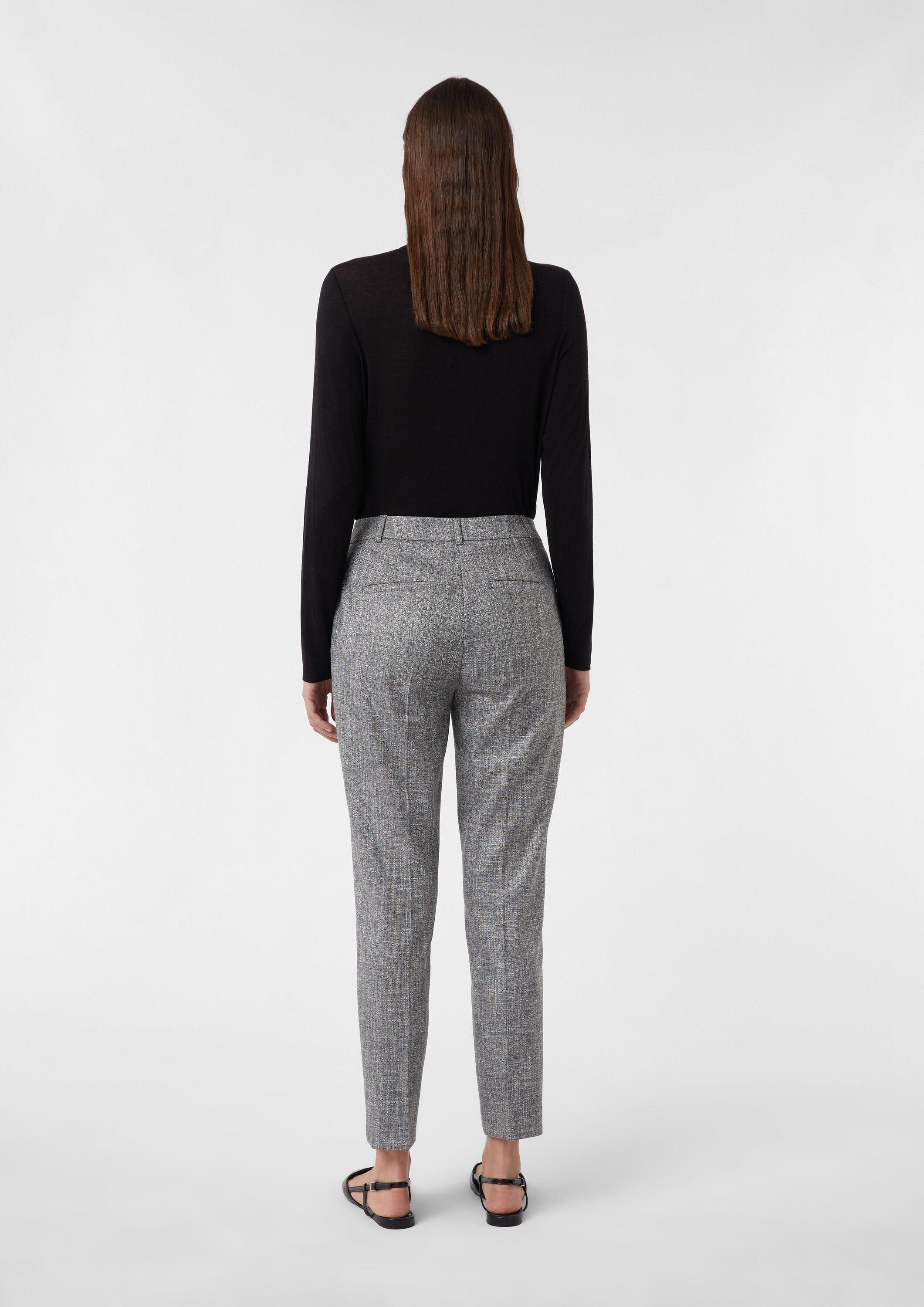 comma 7/8-Hose Hose Melierte Cigarette-Pants