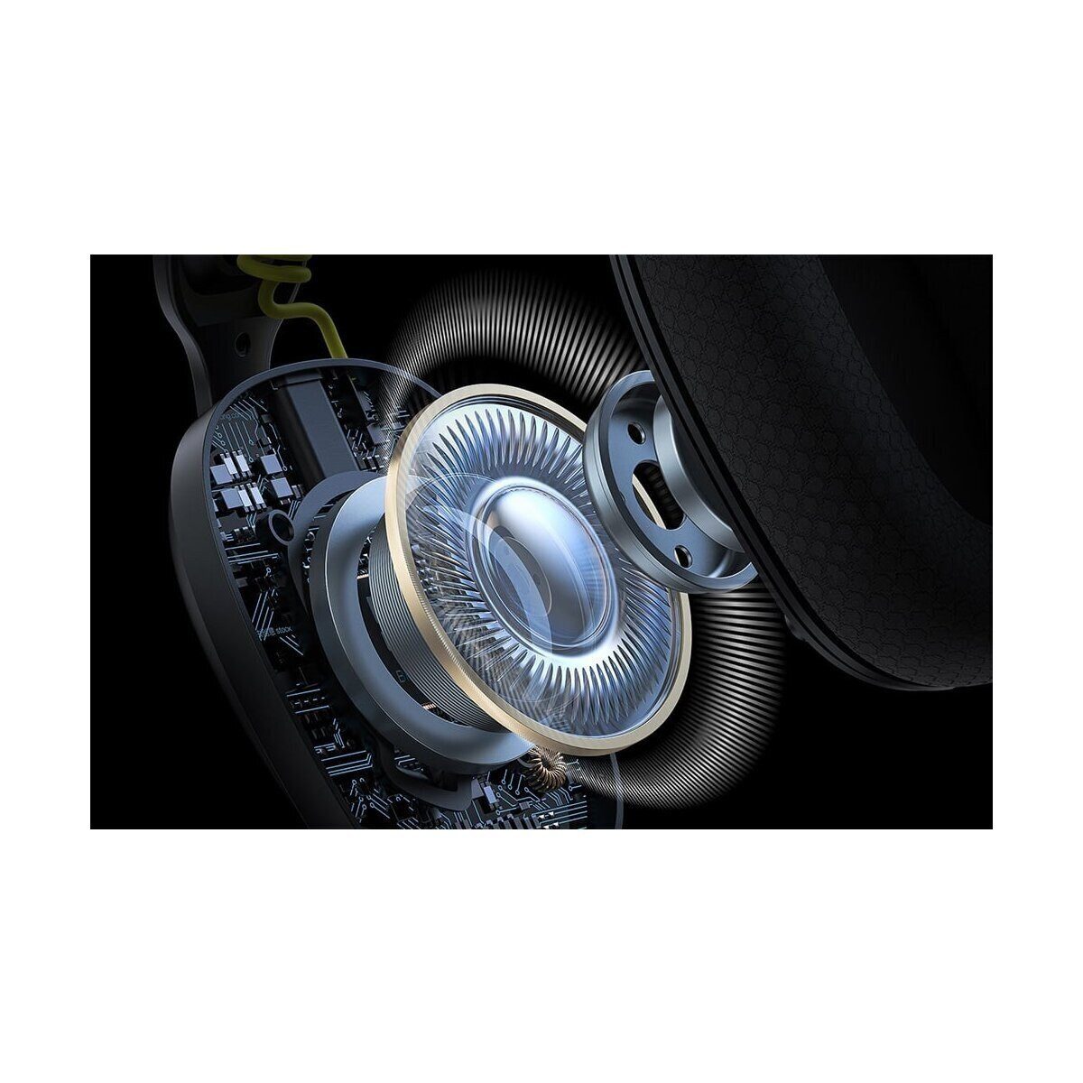 ONIKUMA Onikuma B2 Gaming-Kopfhörer 50-mm-Treiber 800-mAh-Akku (schwarz) Bluetooth-Kopfhörer