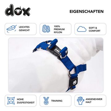 DDOXX Hunde-Geschirr Nylon Hundegeschirr Step-In, Verstellbar, Ausbruchsicher, Hellblau Xxs - 1,0 X 26-35 Cm Nylon