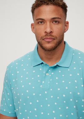 s.Oliver Kurzarmshirt Poloshirt mit Minimalprint