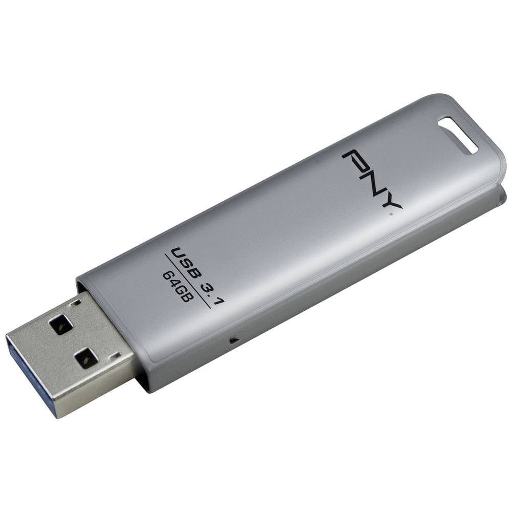 PNY USB-Stick FD64GESTEEL31G-EF USB-Stick (Metall-Gehäuse)