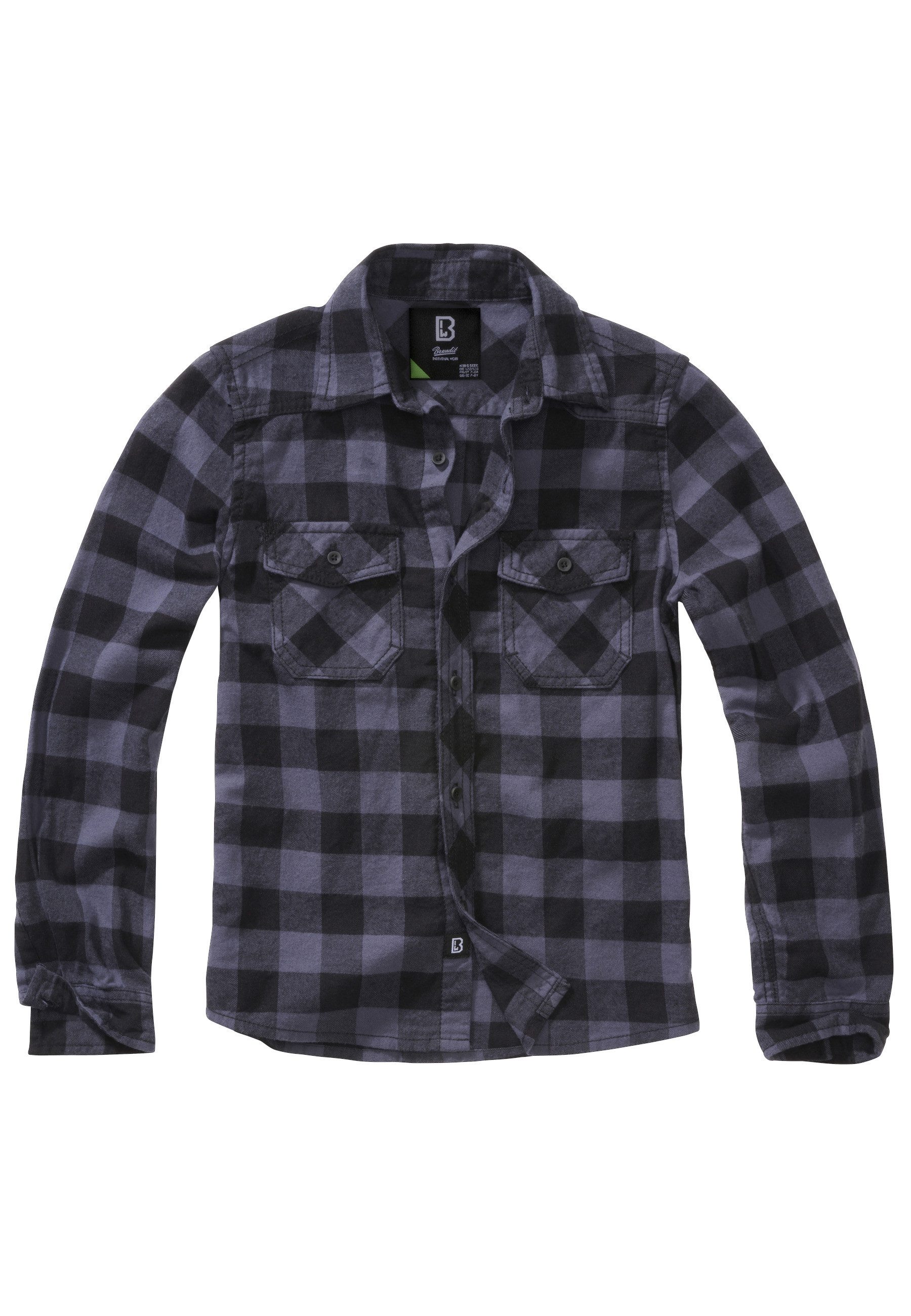 Brandit Langarmhemd Brandit Unisex Checkshirt Kids (1-tlg)