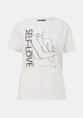 Comma Kurzarmshirt T-Shirt mit Frontprint