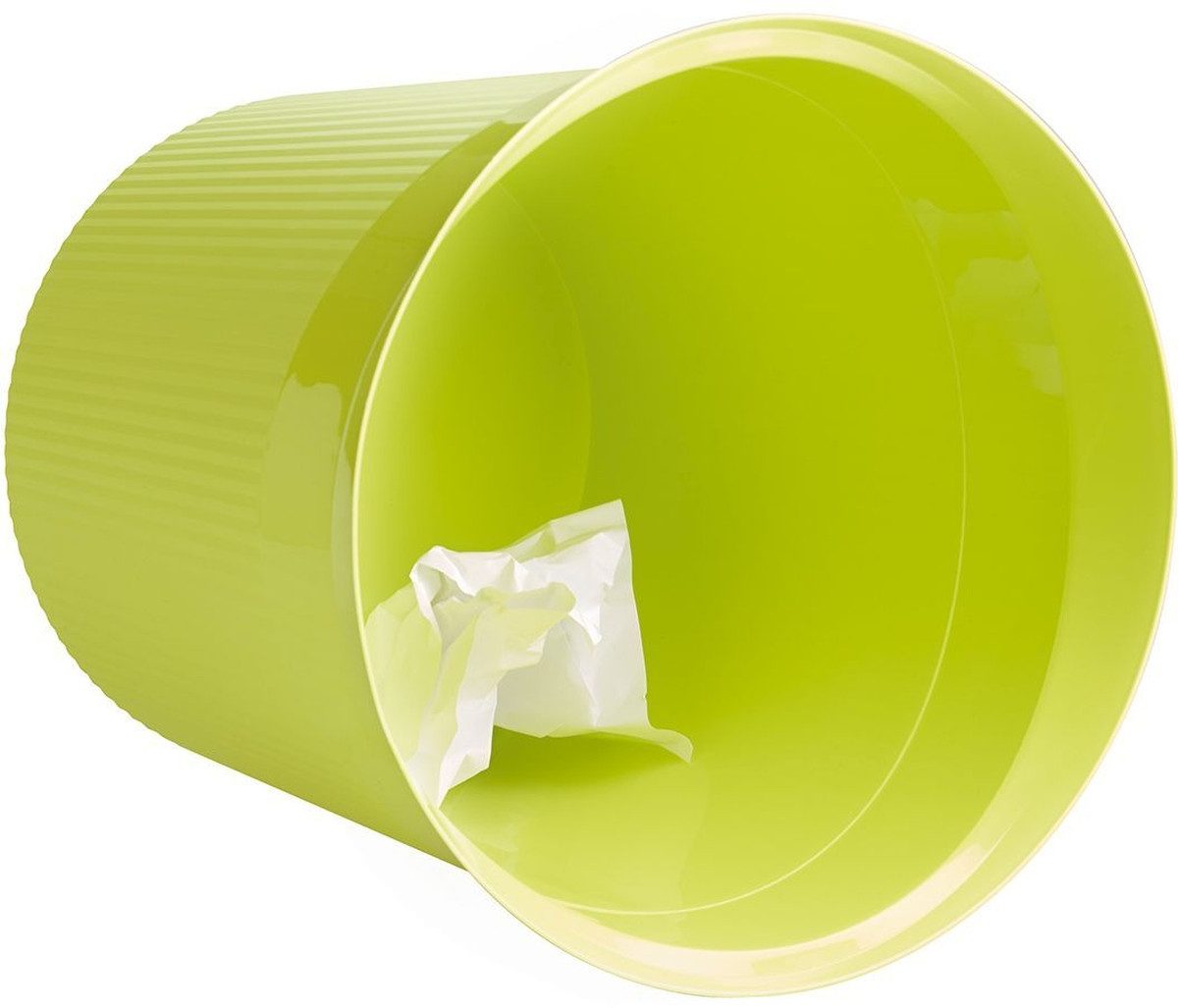 HAN-Bürogeräte Papierkorb Papierkorb Re-Loop 13 Liter 100% Recyclingmaterial rund lemon Packung