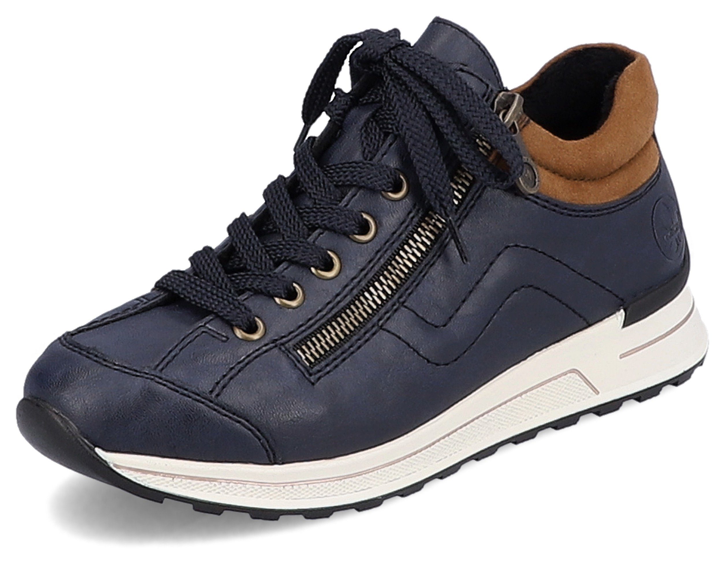 Rieker Sneaker mit weichem Schaftrand, Freizeitschuh, Halbschuh, Schnürschu günstig online kaufen