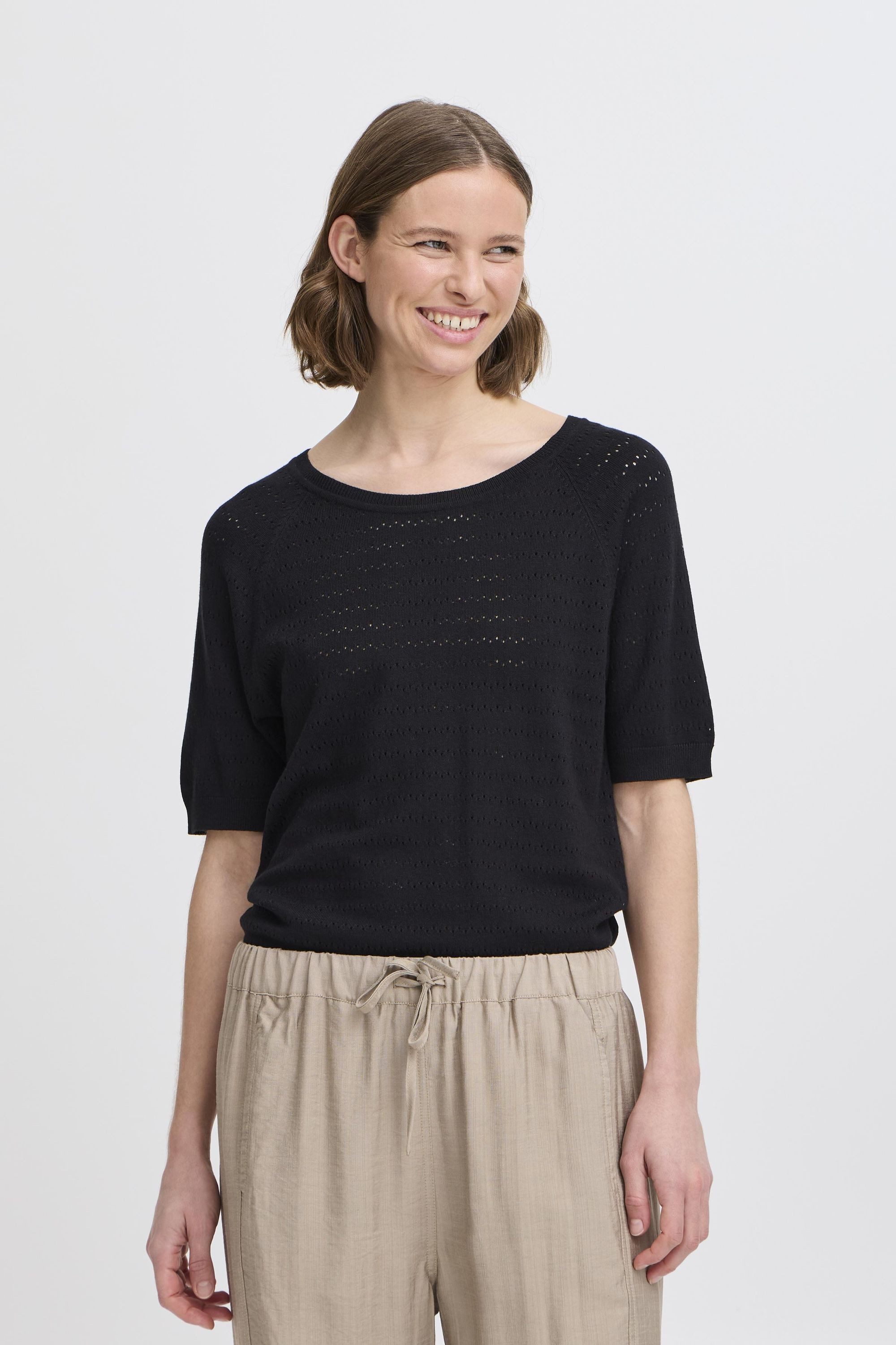 b.young Strickpullover BYOMANJA Feinstrick T-shirt günstig online kaufen