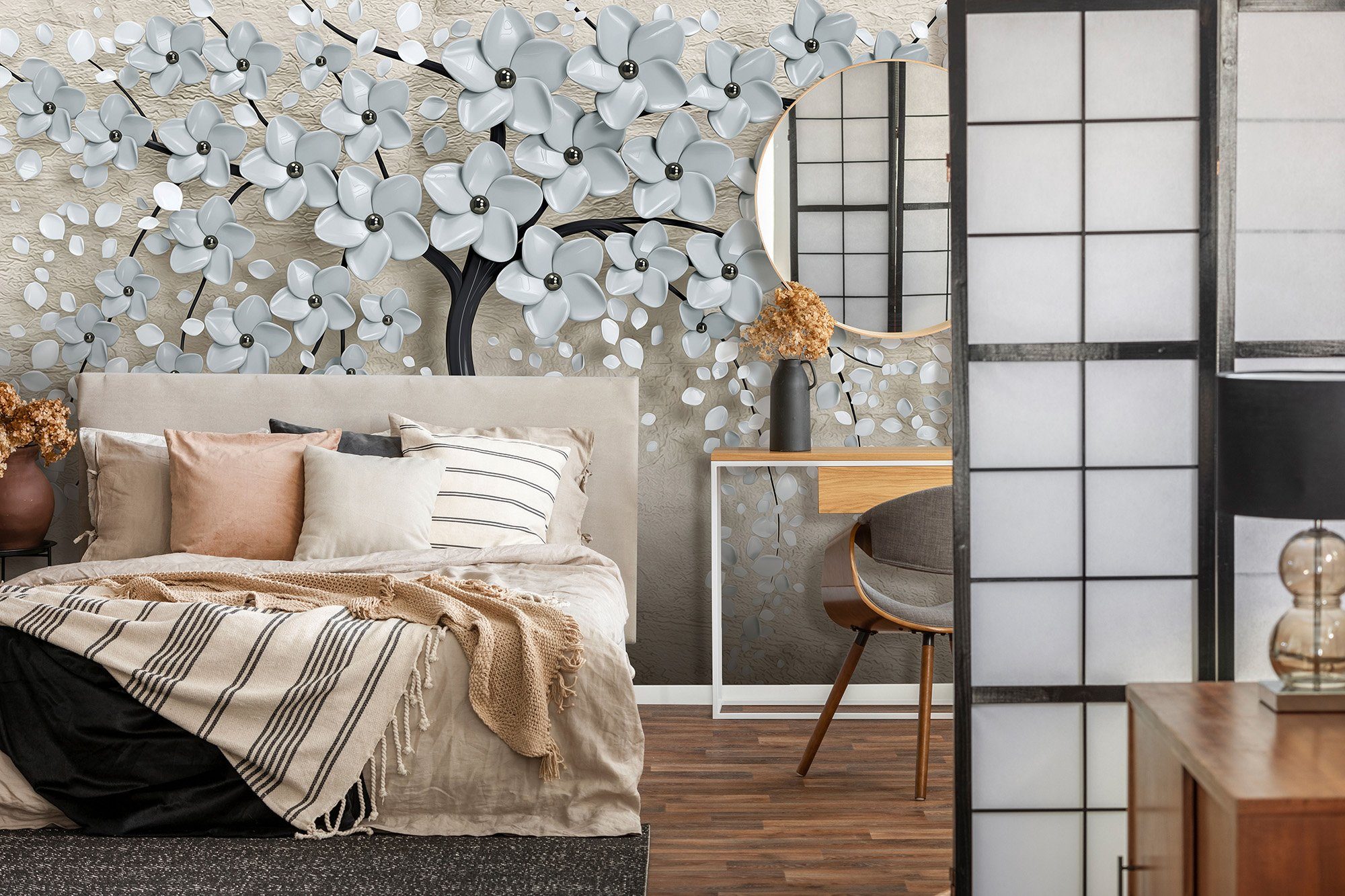 Wallarena Fototapete Blumen Baum 3D Vlies günstig online kaufen