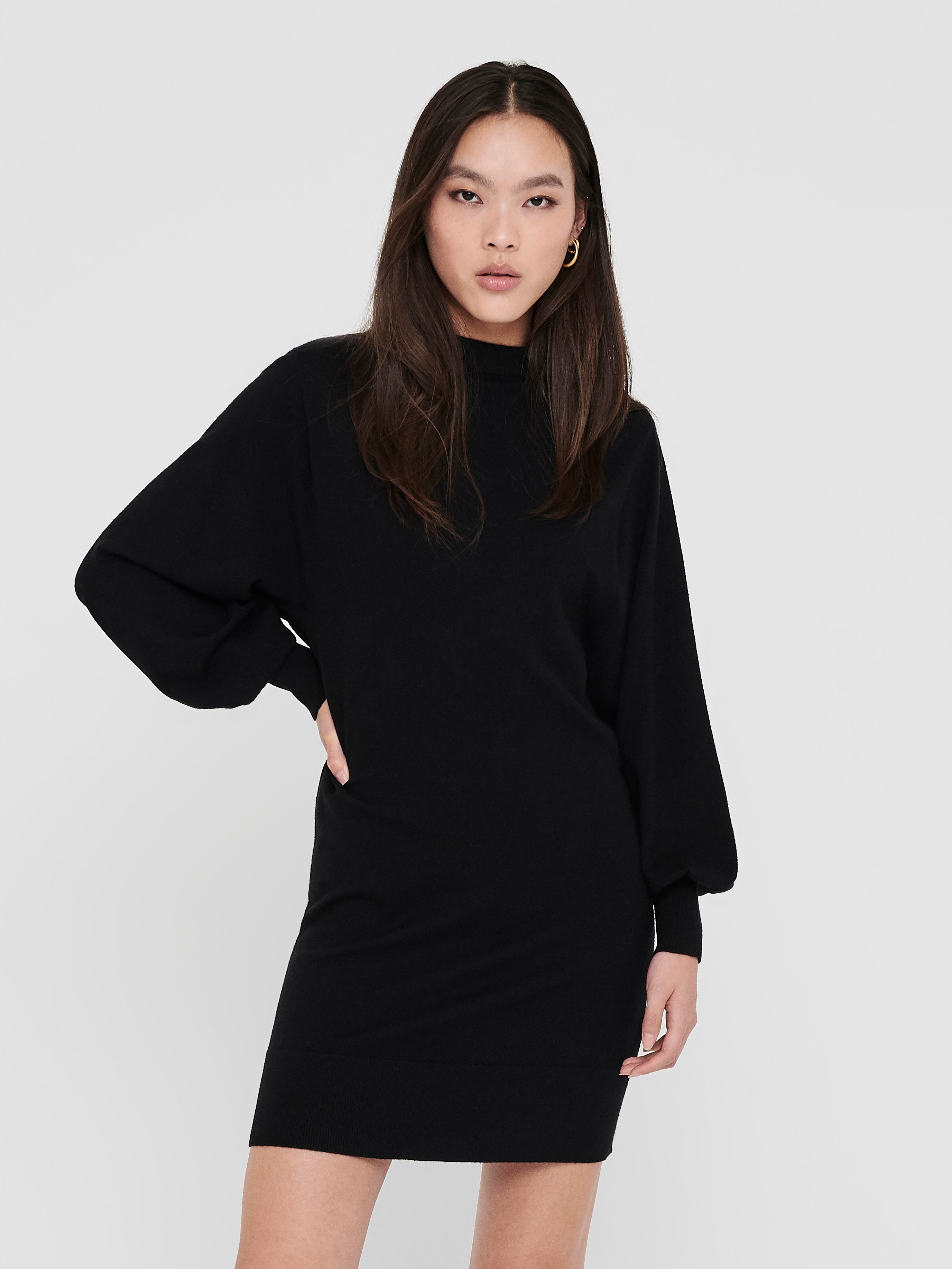 ONLY Strickkleid ONLLABELLE LIFE L/S DRESS KNT NOOS mit modischen Ballonärm günstig online kaufen