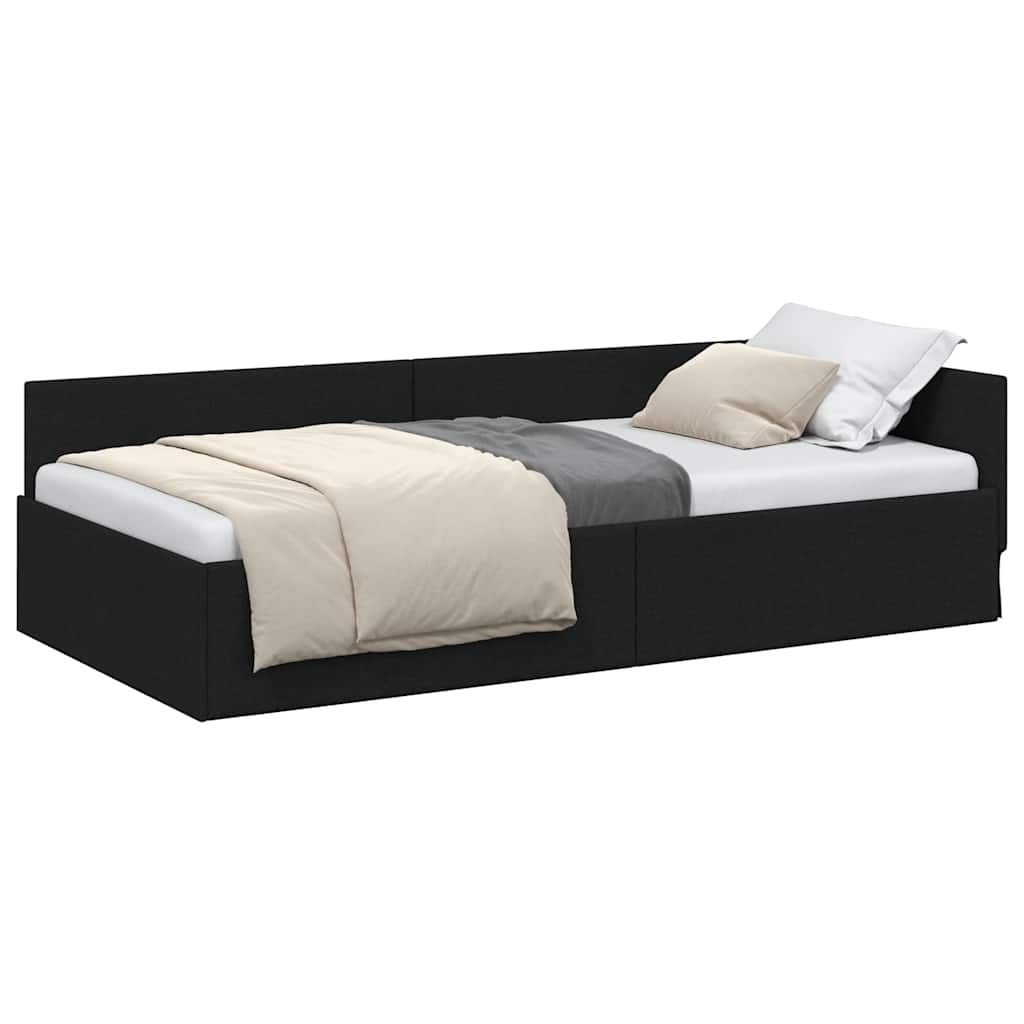 vidaXL Bett Eckbettgestell Schwarz 80 x günstig online kaufen
