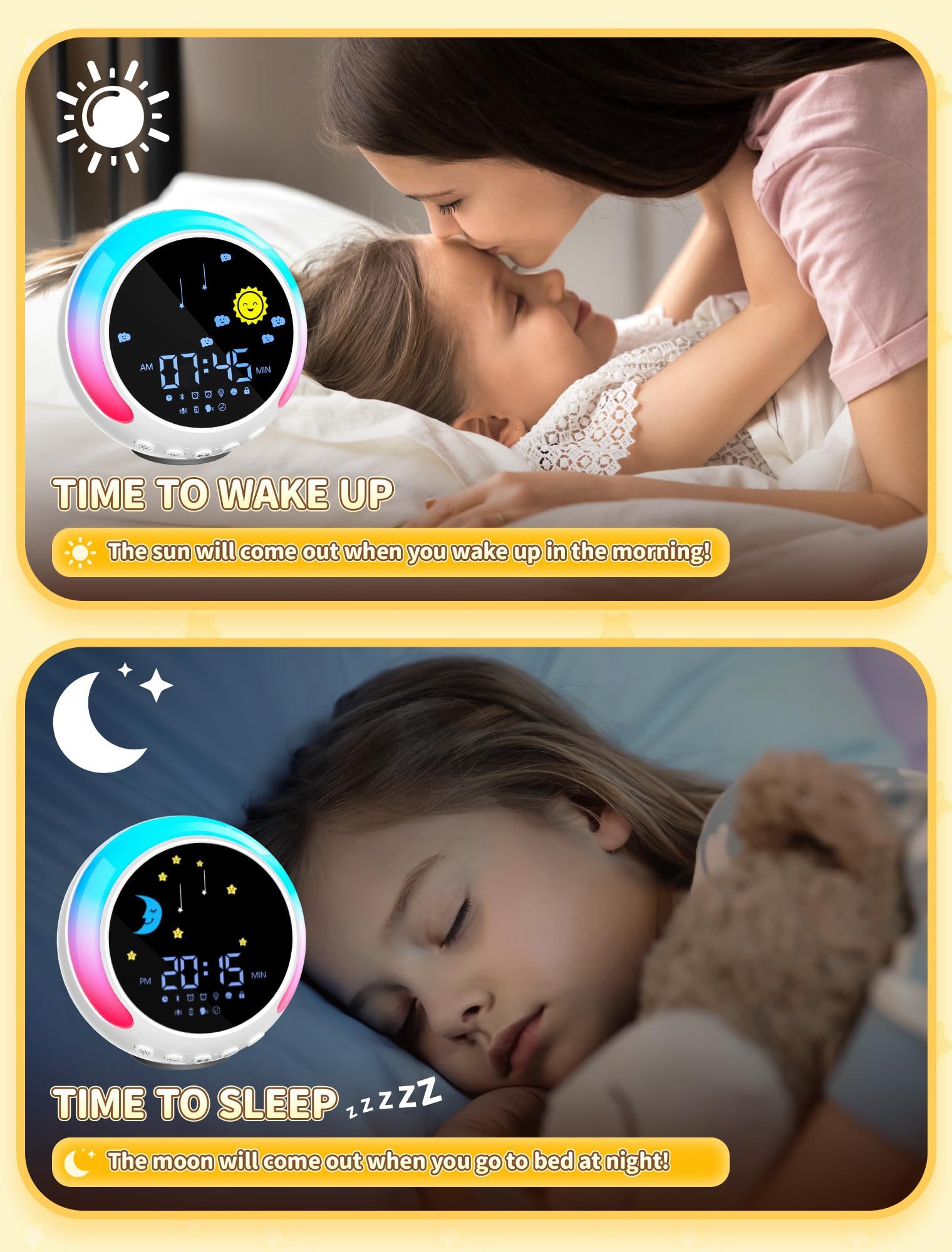 YI Kinderwecker Kinderwecker Kinder Lichtwecker Wecker günstig online kaufen