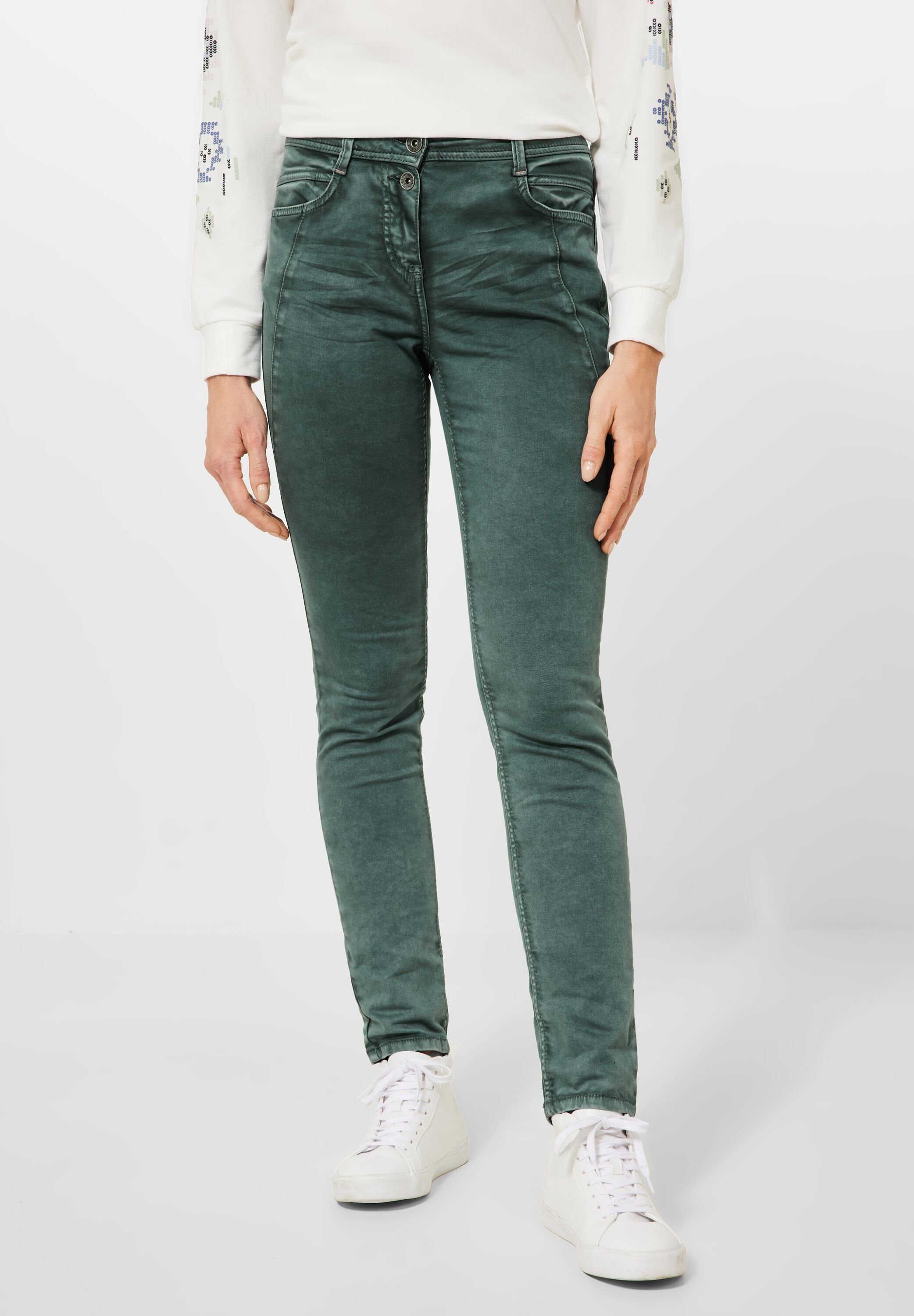 Cecil Stoffhose pine green High ponderosa Waist