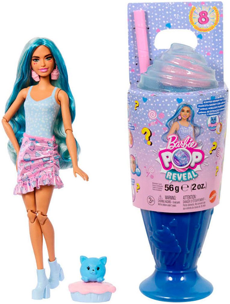 Barbie Anziehpuppe Pop! Reveal Treats Serie - blaue Puppe günstig online kaufen
