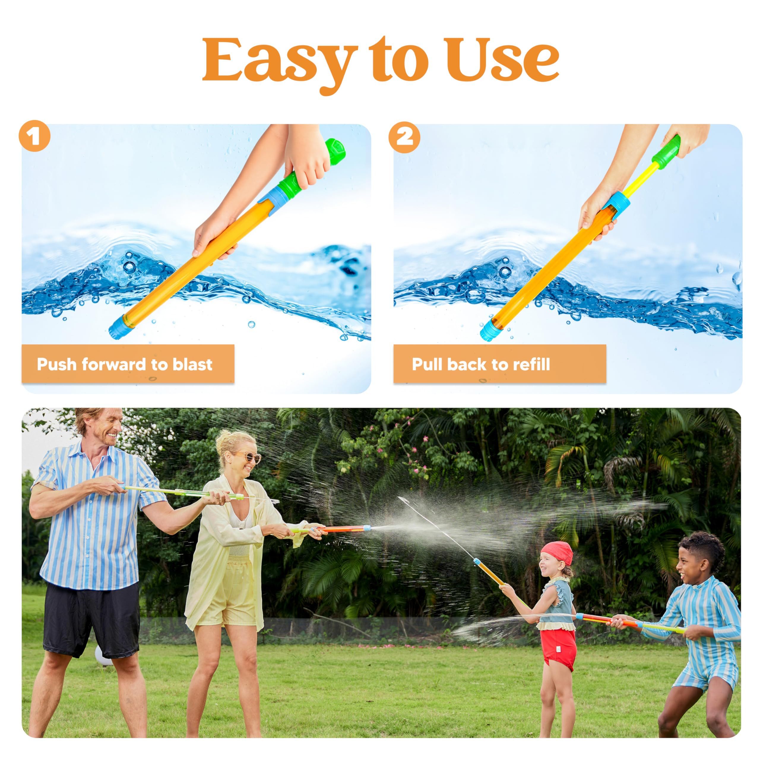 JOYIN Wasserpistole JOYIN 18er-Set 42cm Wasserpistole – Super Wasser Blaster für Kinder (18-tlg)