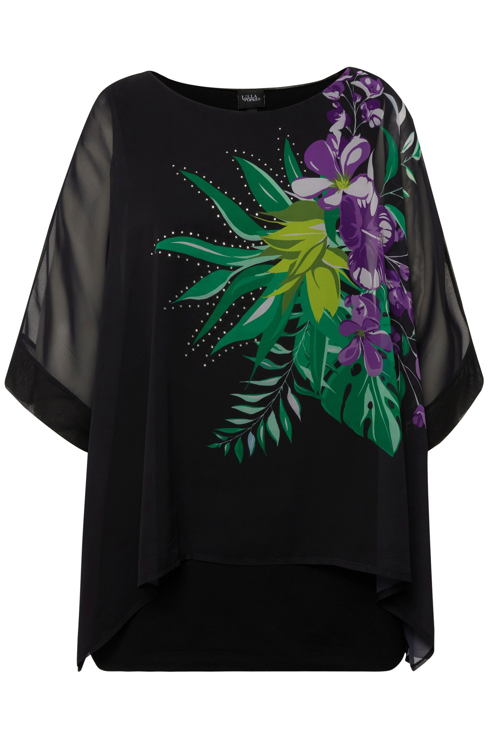 MIAMODA Tunika Bluse A-Linie doppellagig verzierte günstig online kaufen