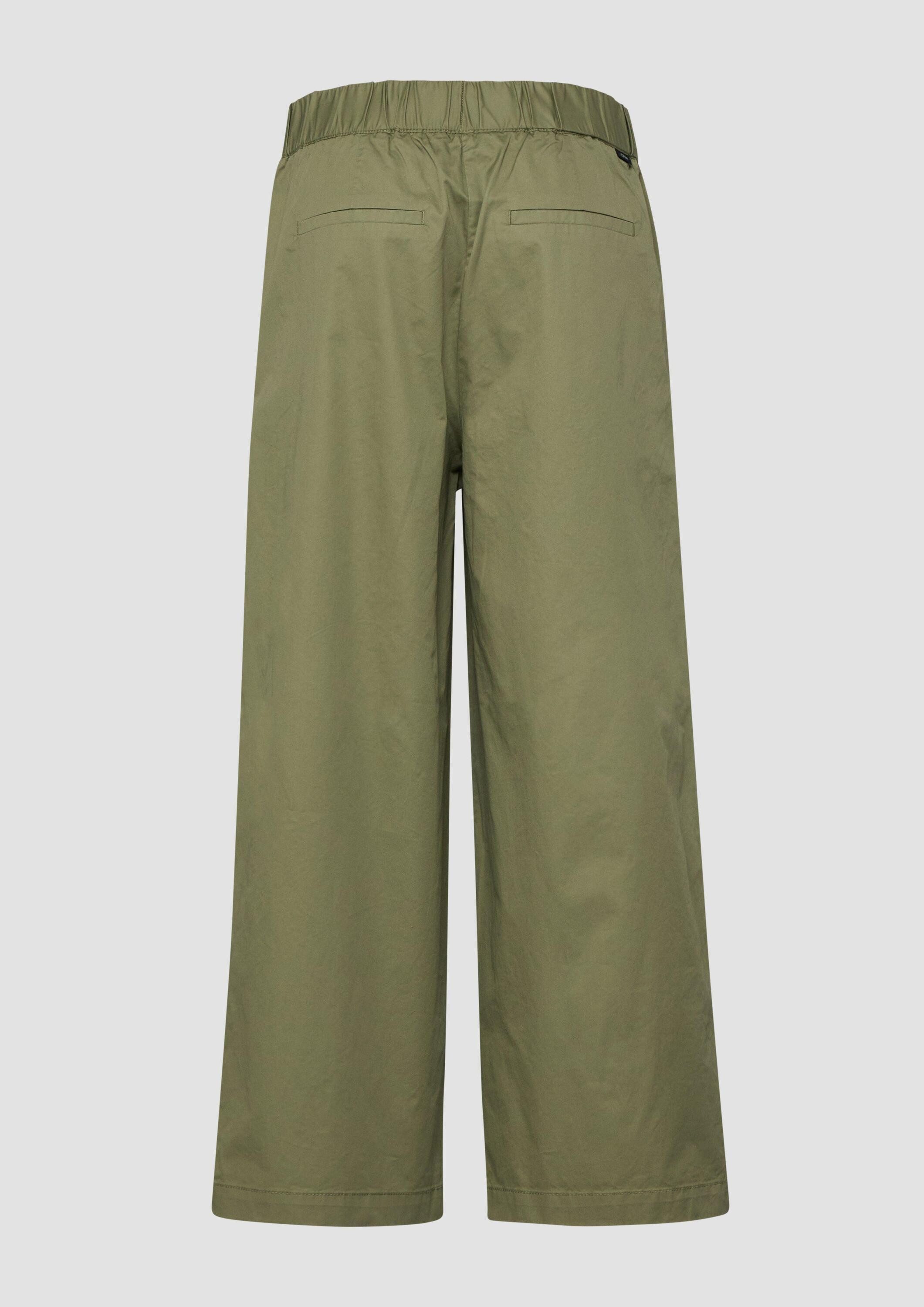 s.Oliver Culotte Hose Wide-Leg-Culotte aus Twill