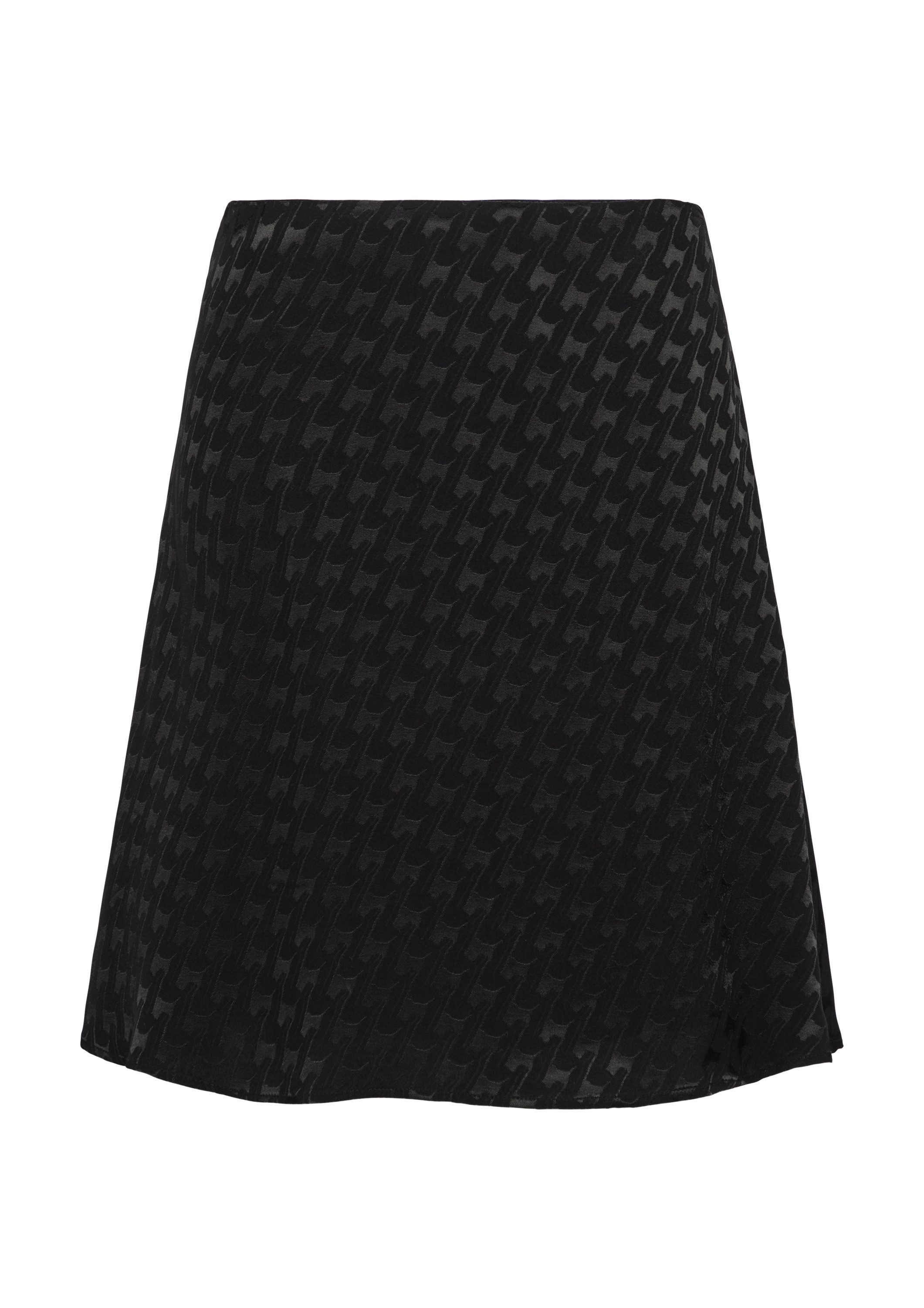 comma Minirock Rock A-Linien-Rock mit Hahnentrittmuster