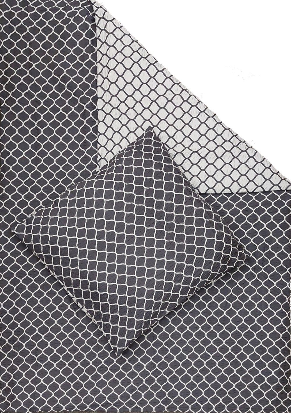 KH-Haushaltshandel Bettwäsche Seersucker Wende Bettwäsche 135x200 günstig online kaufen