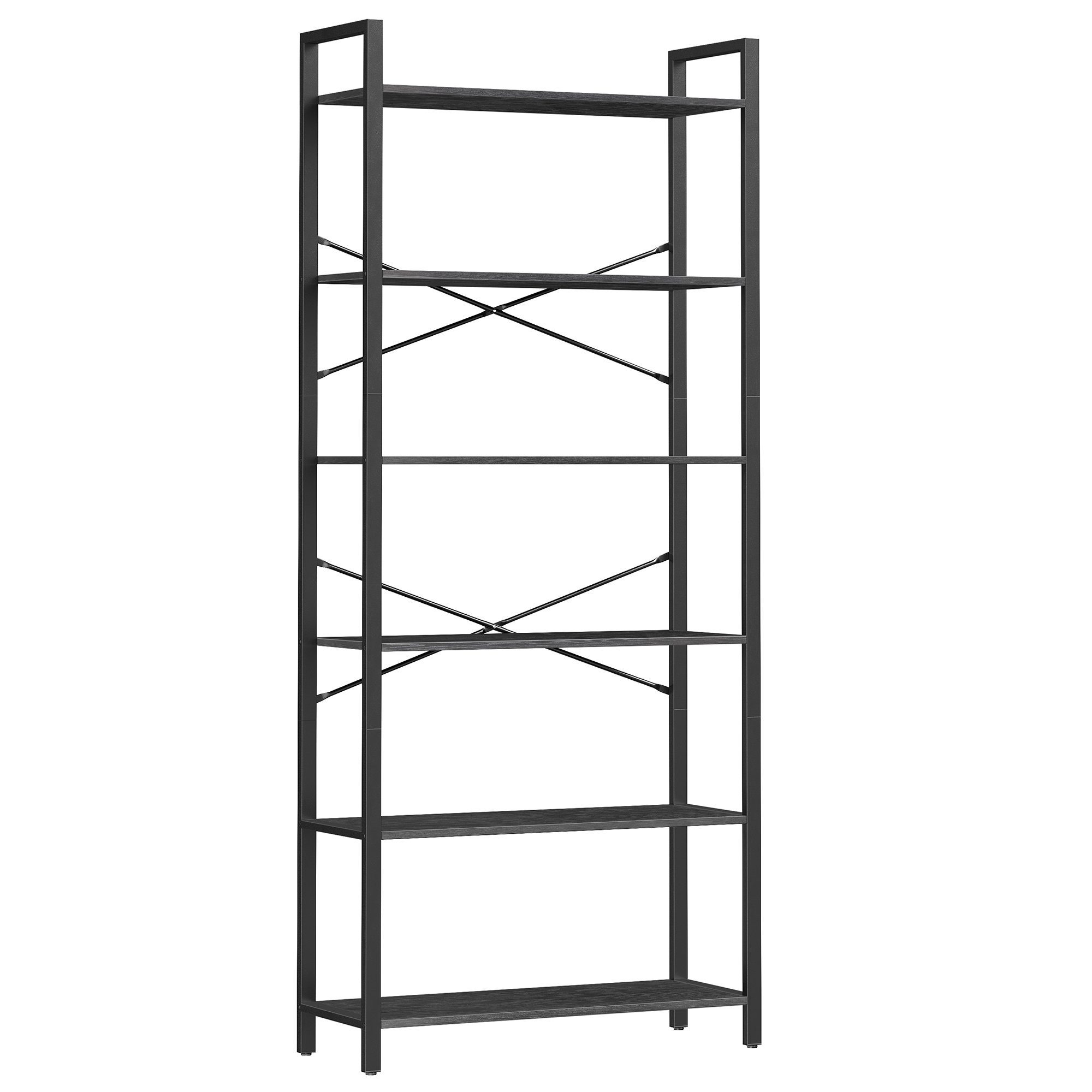 VASAGLE Bücherregal, Standregal, 120/153/186 cm, mit 4/5/6 Ebenen günstig online kaufen