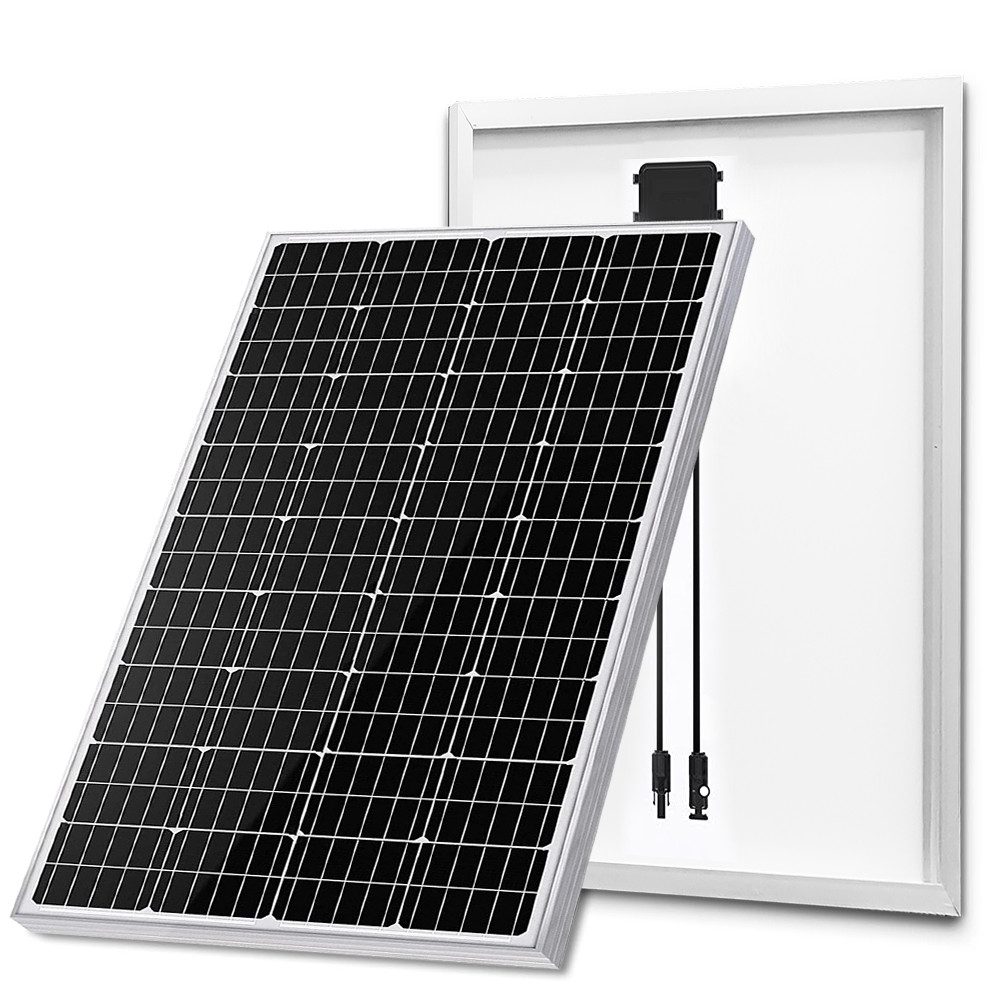 GLIESE Solarmodul 150W Solarpanel für Haushalt, Wohnmobile & Camping, 150 W, Monokristallin, (packung, 1-St., Solarpanel), Einfache Erweiterung durch Serien-/Parallelschaltung