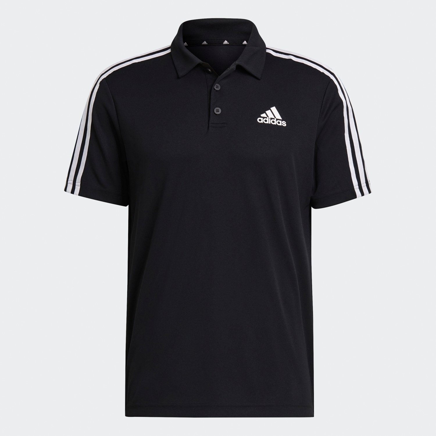 Sport Sportswear adidas schwarz/weiß To Poloshirt Poloshirt Primeblue Move Designed 3-Streifen