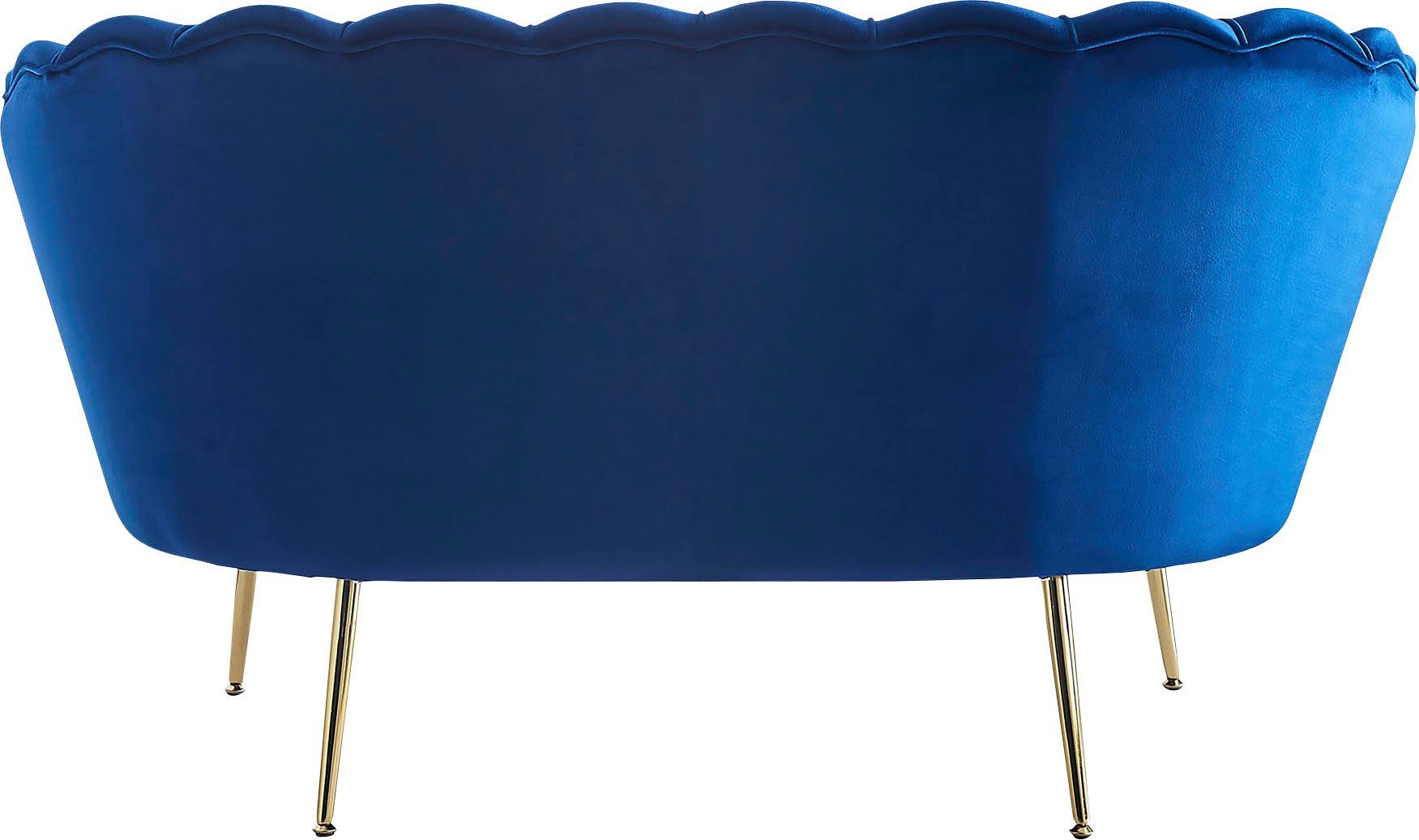 SalesFever 2-Sitzer Clam, extravagantes Muscheldesign, cm 136 Breite Dunkelblau