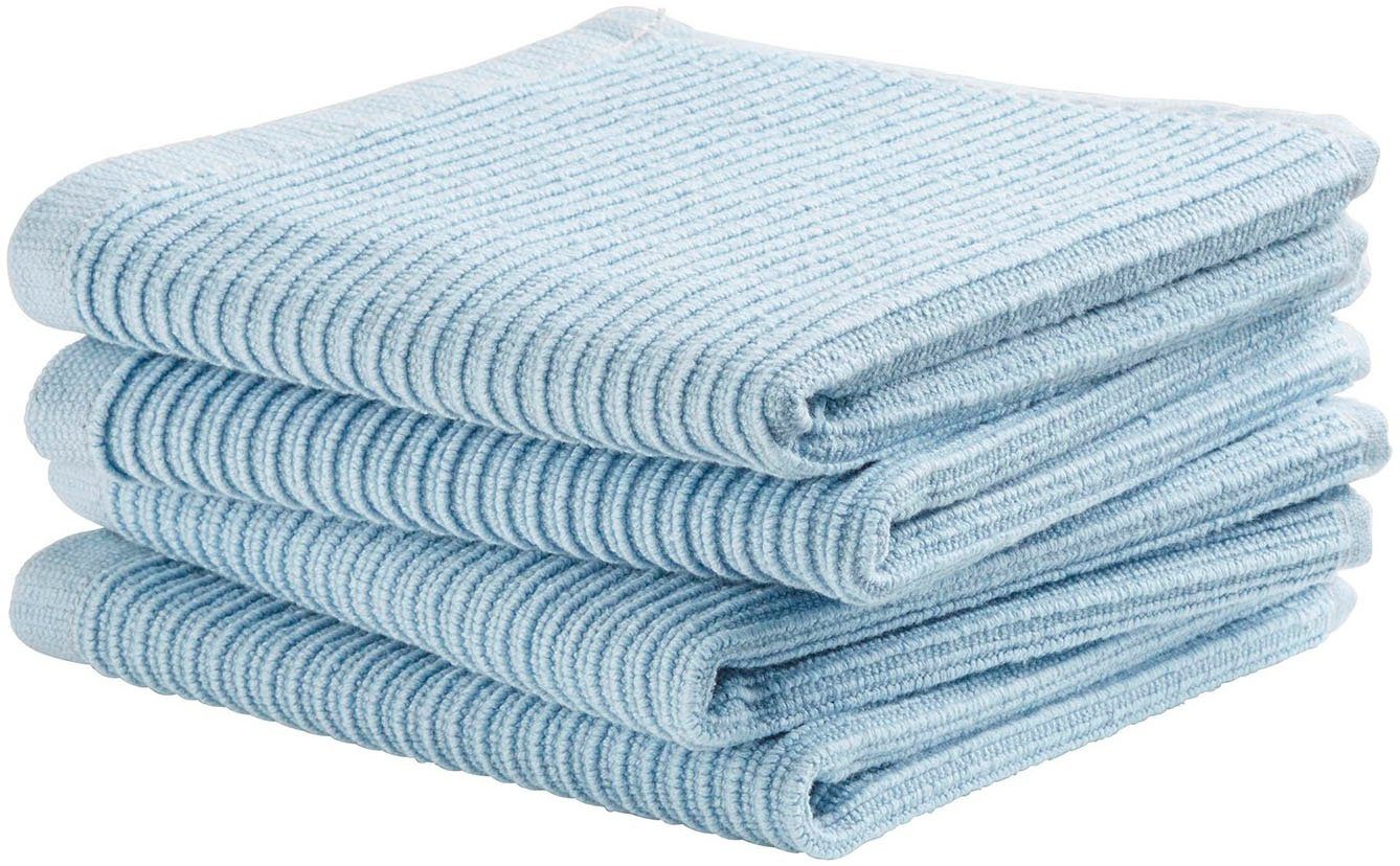 DDDDD Spültuch Basic, (Set, 4-tlg), mit luxuriöser Rippenstruktur und optimale Feuchtigkeitsaufnahme