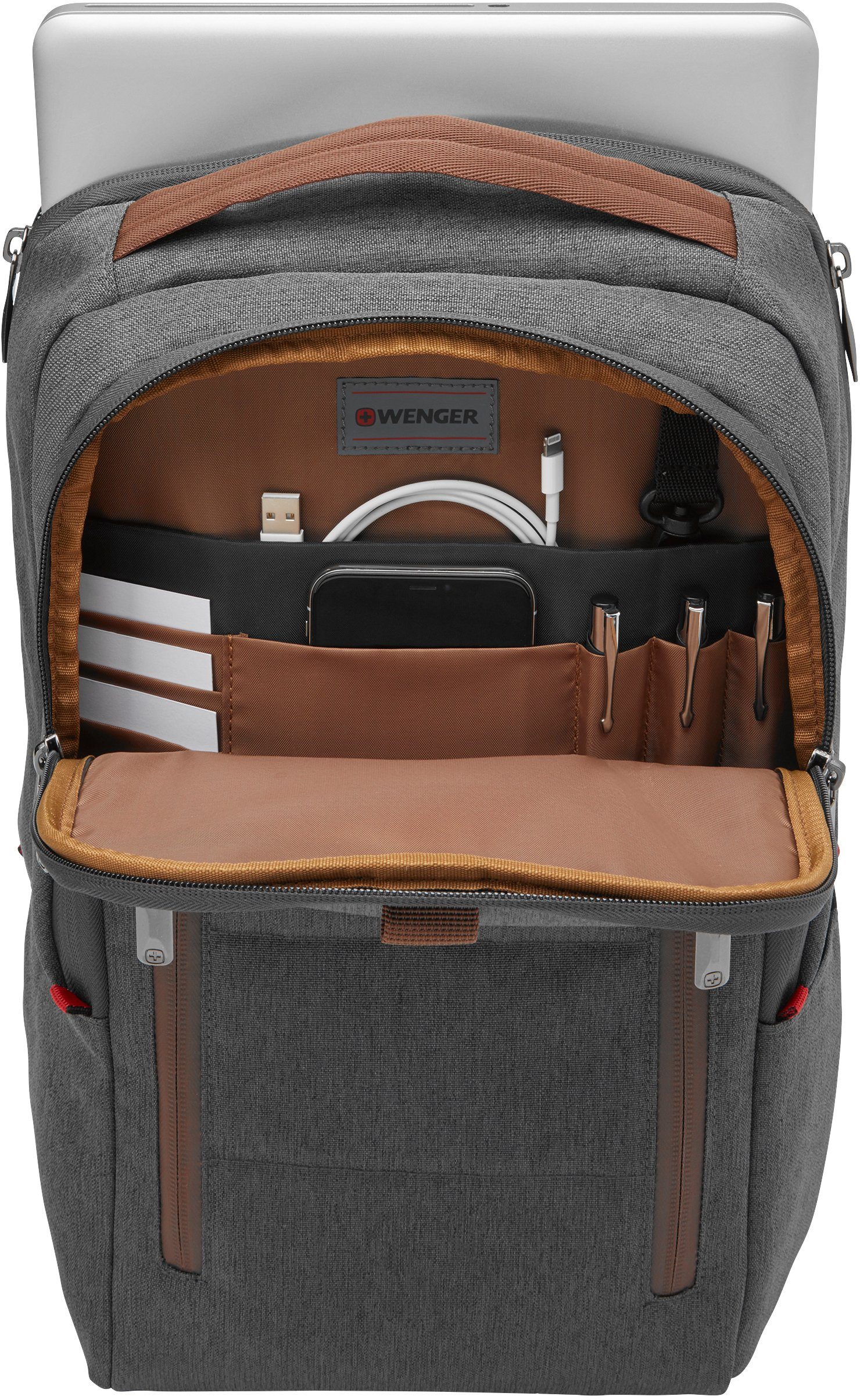 Wenger Laptoprucksack City Upgrade, grey, 16 für bis Zoll Laptops